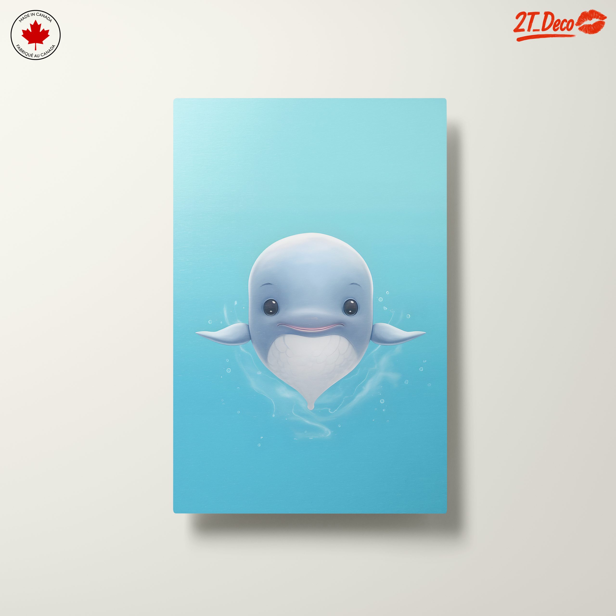 Adorable Whale Character Swimming in Blue Water - Image 10