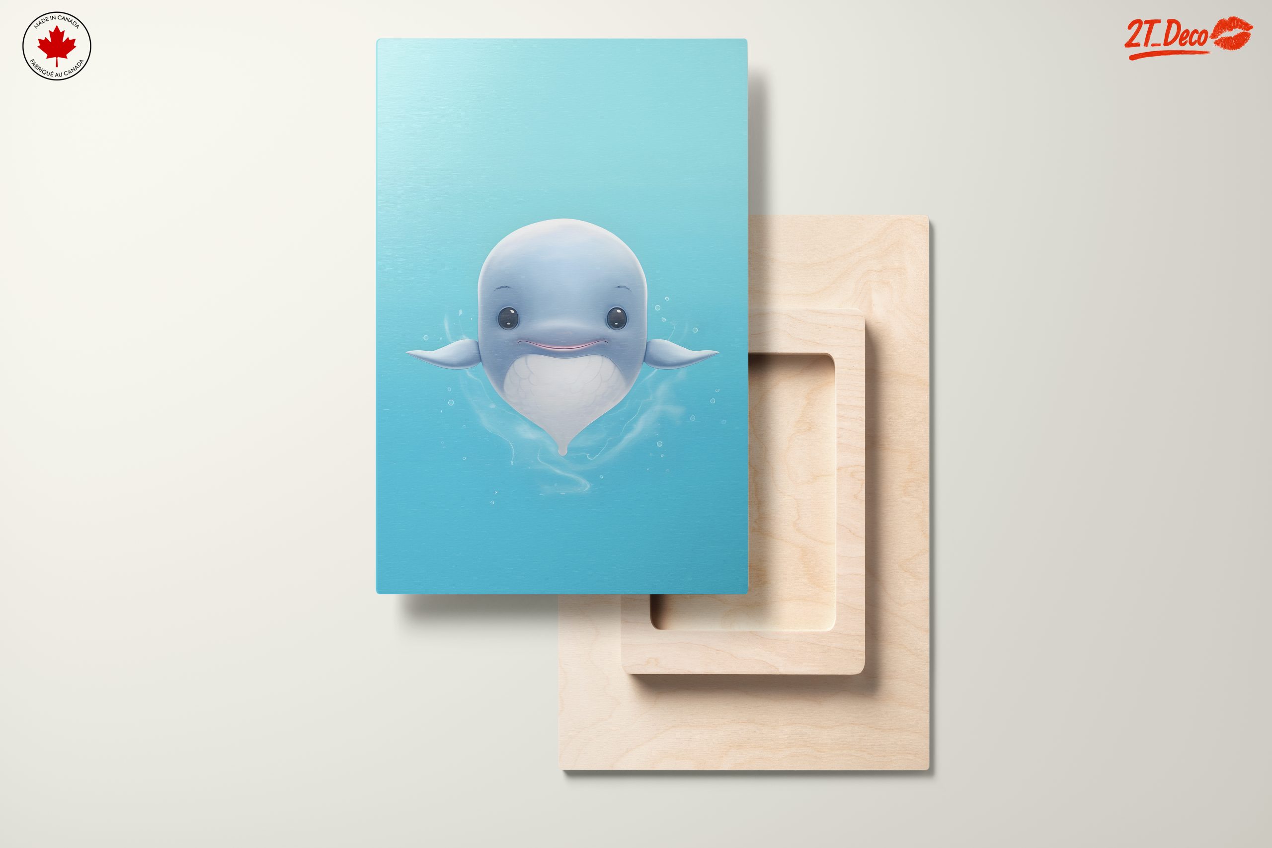 Adorable Whale Character Swimming in Blue Water - Image 11