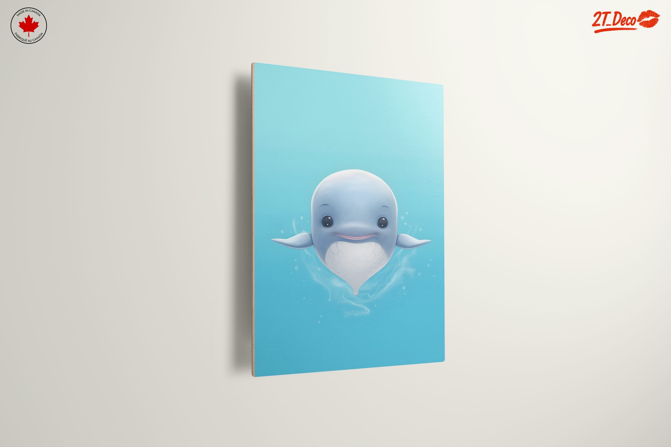Adorable Whale Character Swimming in Blue Water - Image 13