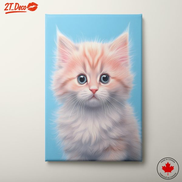 Adorable Fluffy Cat Art
