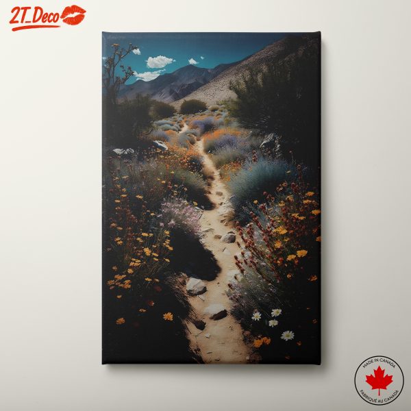 Vibrant Floral Trail in the Mountains