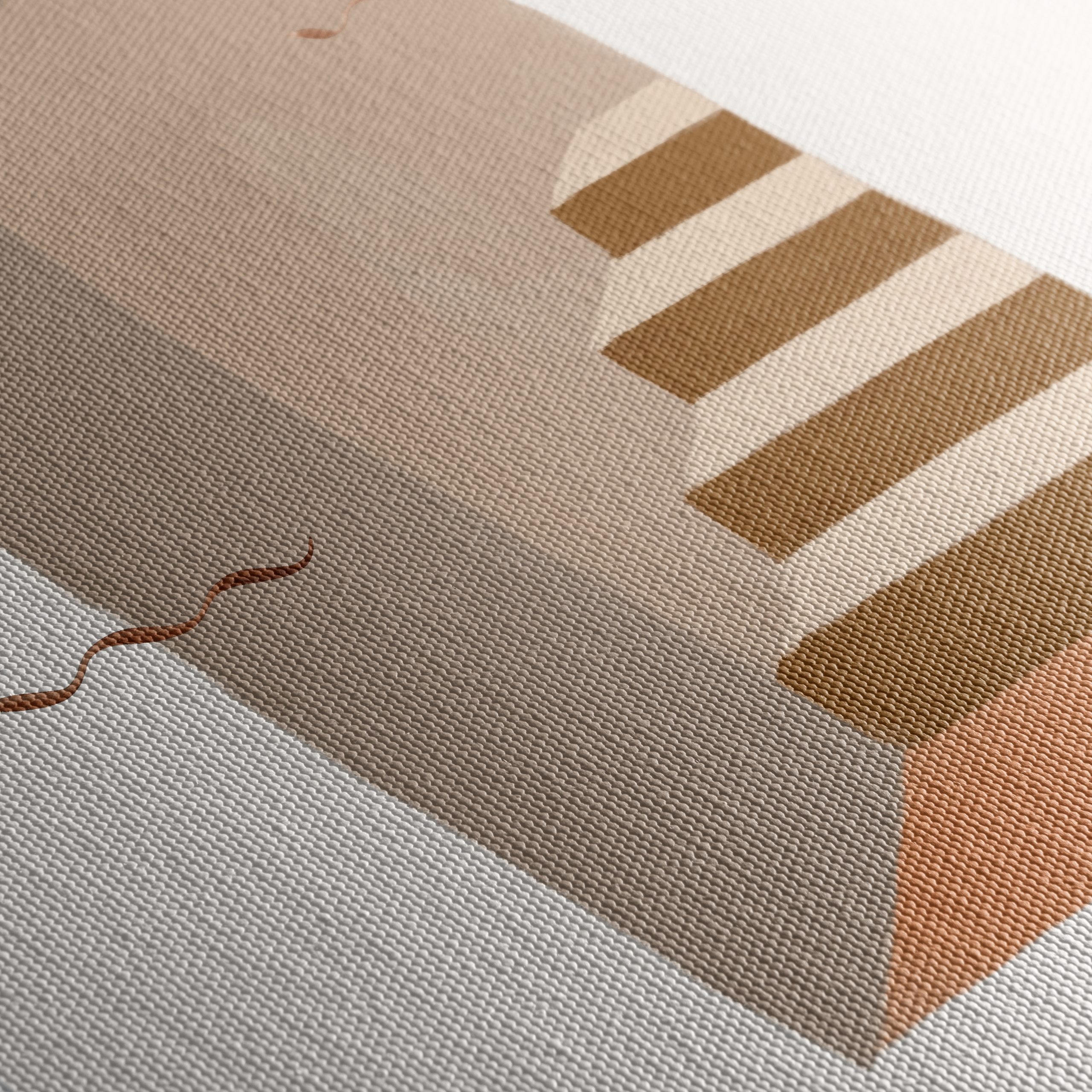 Abstract Staircase and Sun Artwork - Image 5