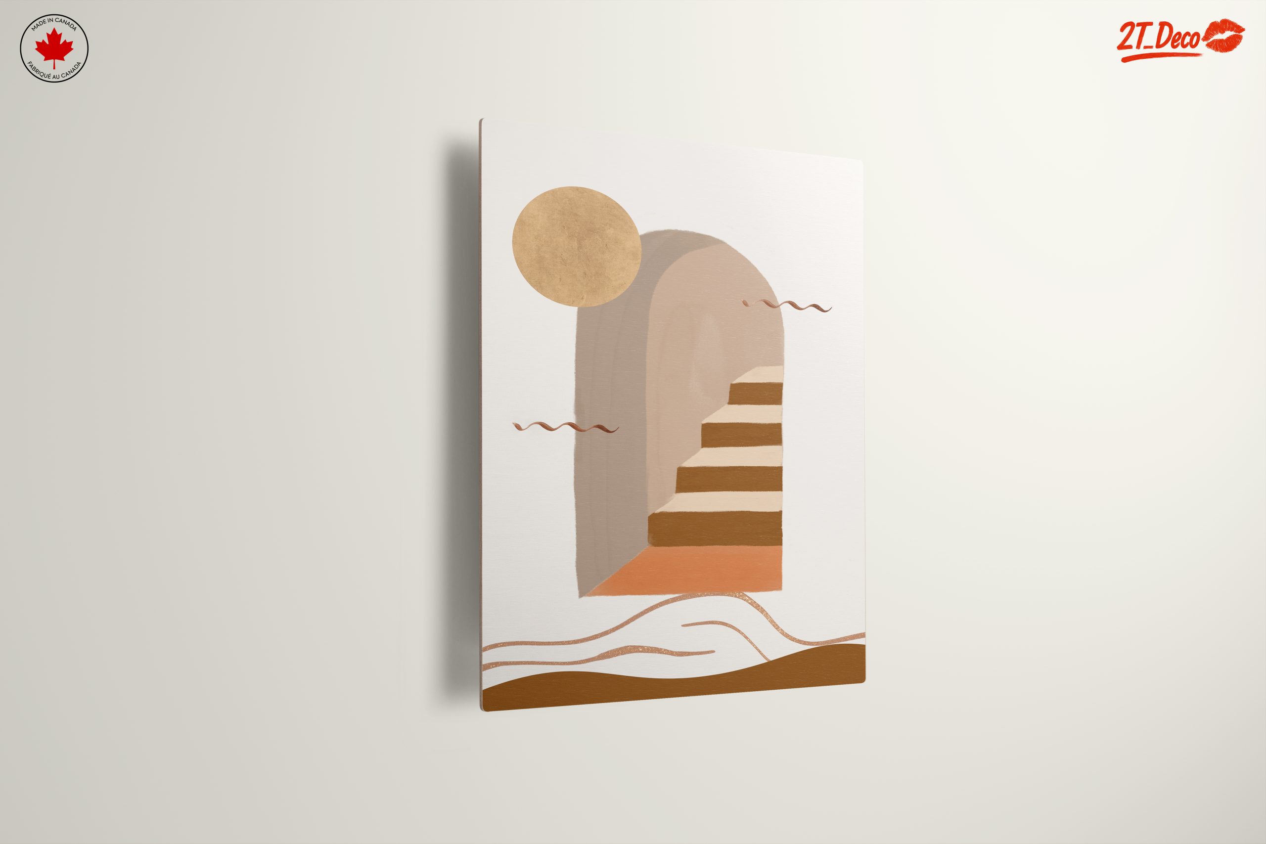 Abstract Staircase and Sun Artwork - Image 13
