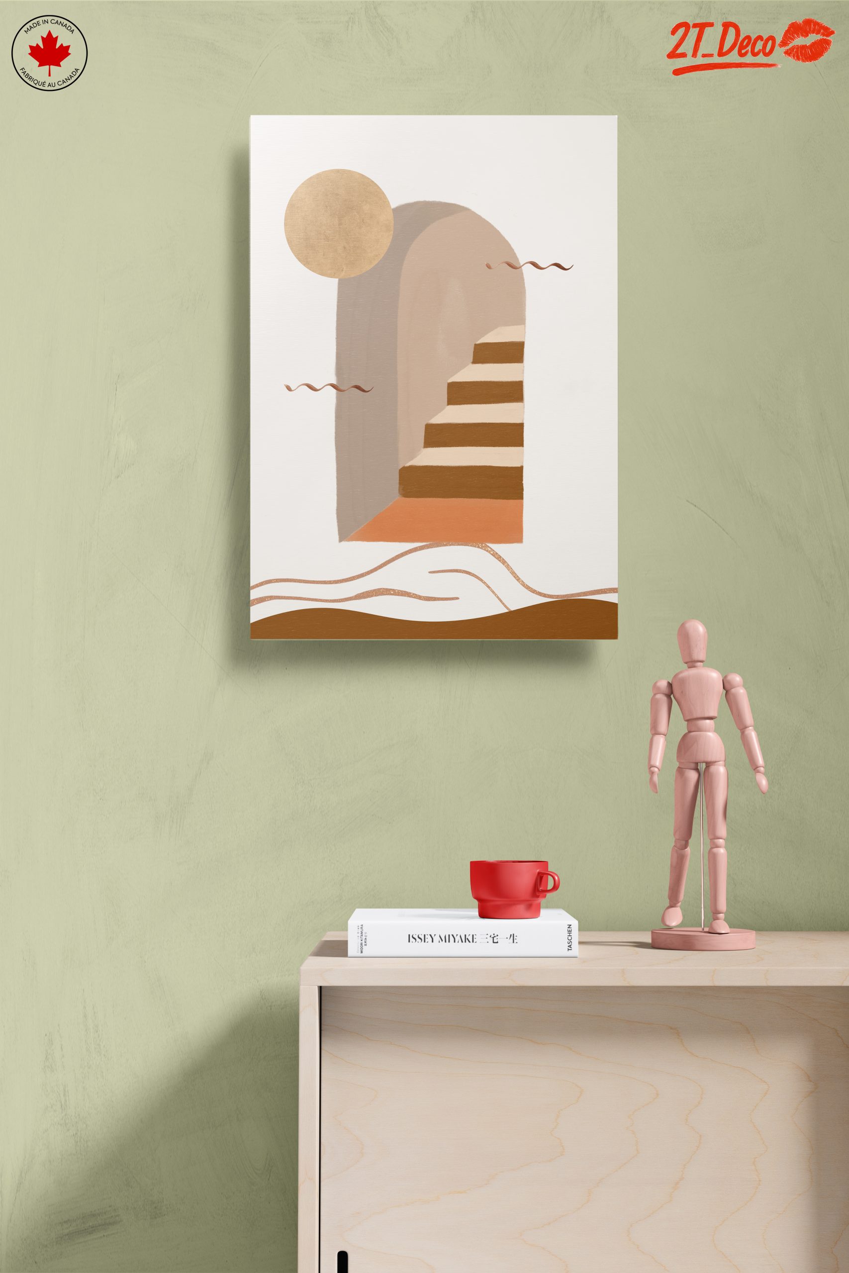 Abstract Staircase and Sun Artwork - Image 14