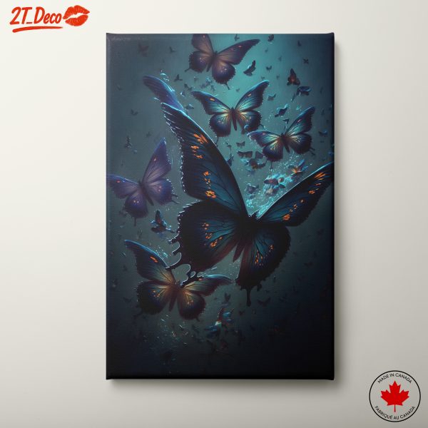 Beautiful Butterflies in Ethereal Blue