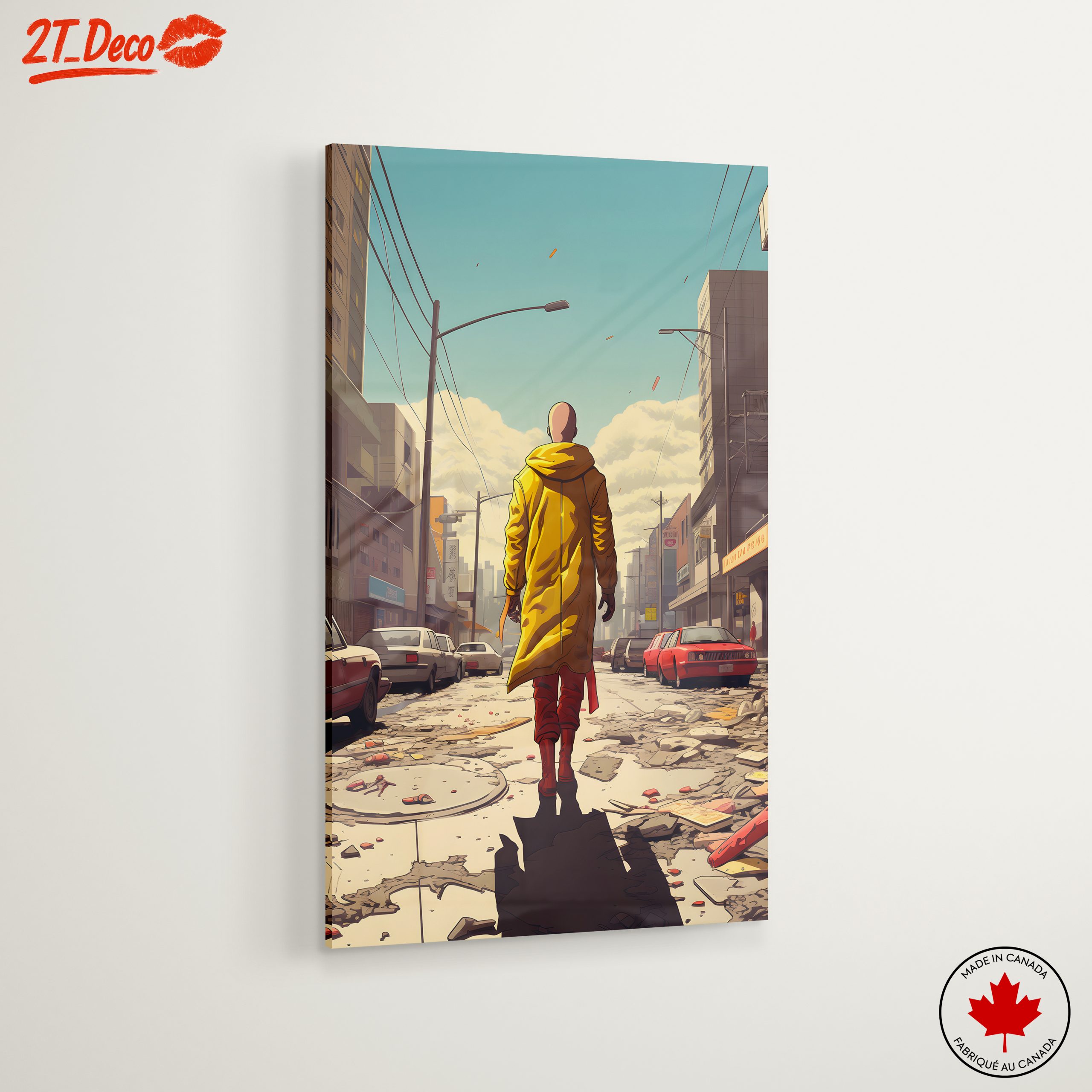 One Punch Man Walking Through Urban Ruins - Image 6