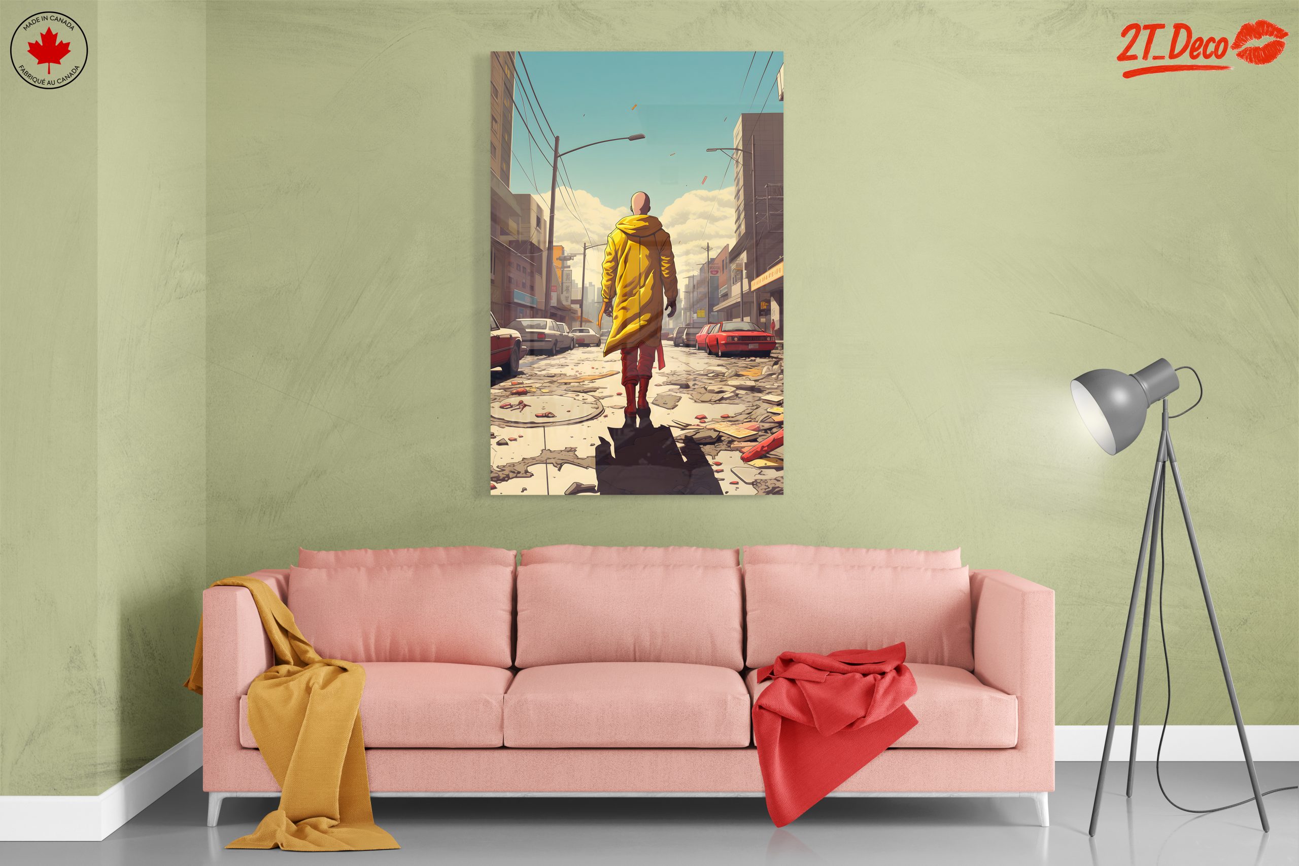 One Punch Man Walking Through Urban Ruins - Image 7