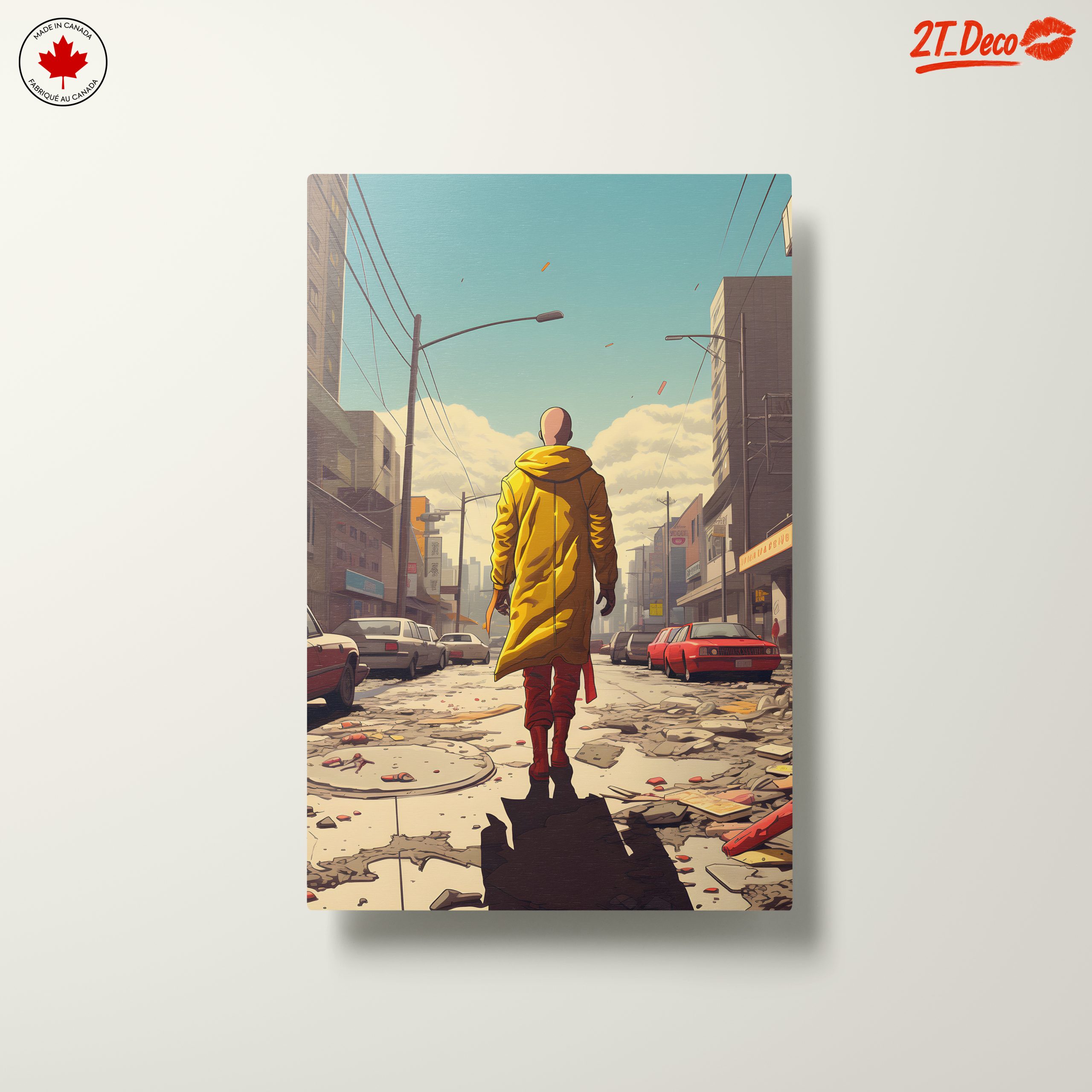 One Punch Man Walking Through Urban Ruins - Image 10