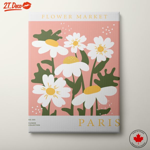 Flower Market Art Inspired by Paris