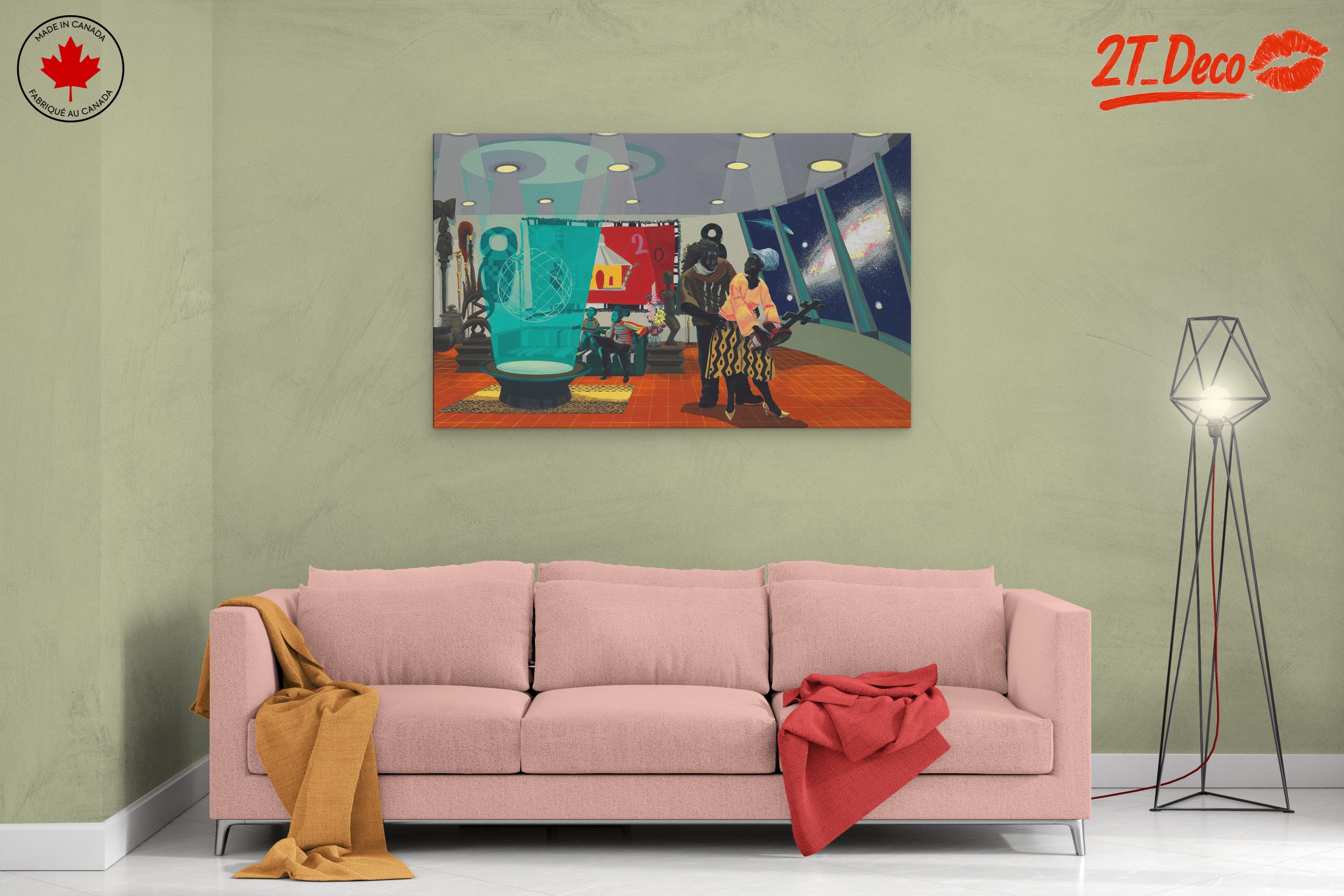 Contemporary Cultural Scene with Futuristic Elements - Image 2