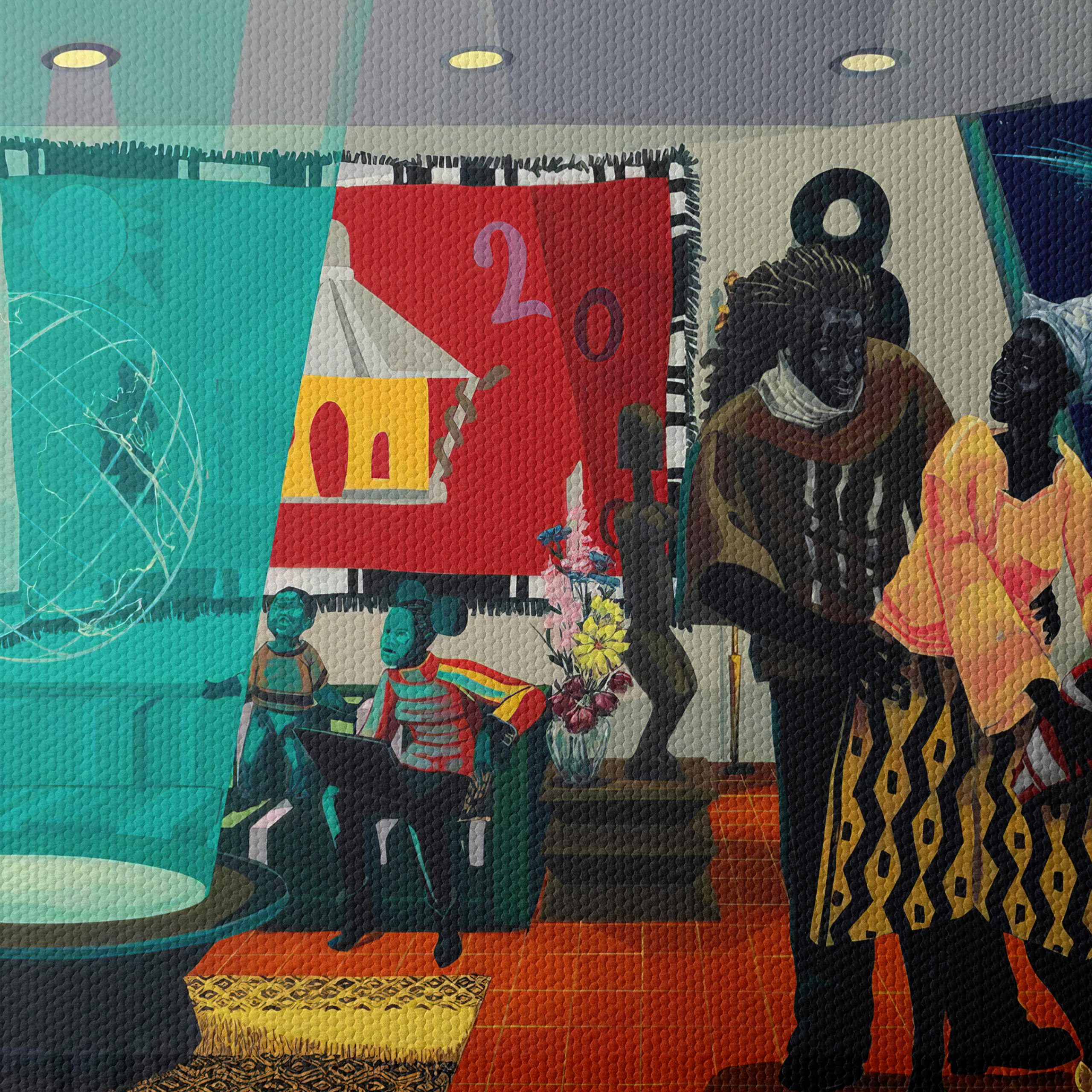 Contemporary Cultural Scene with Futuristic Elements - Image 4