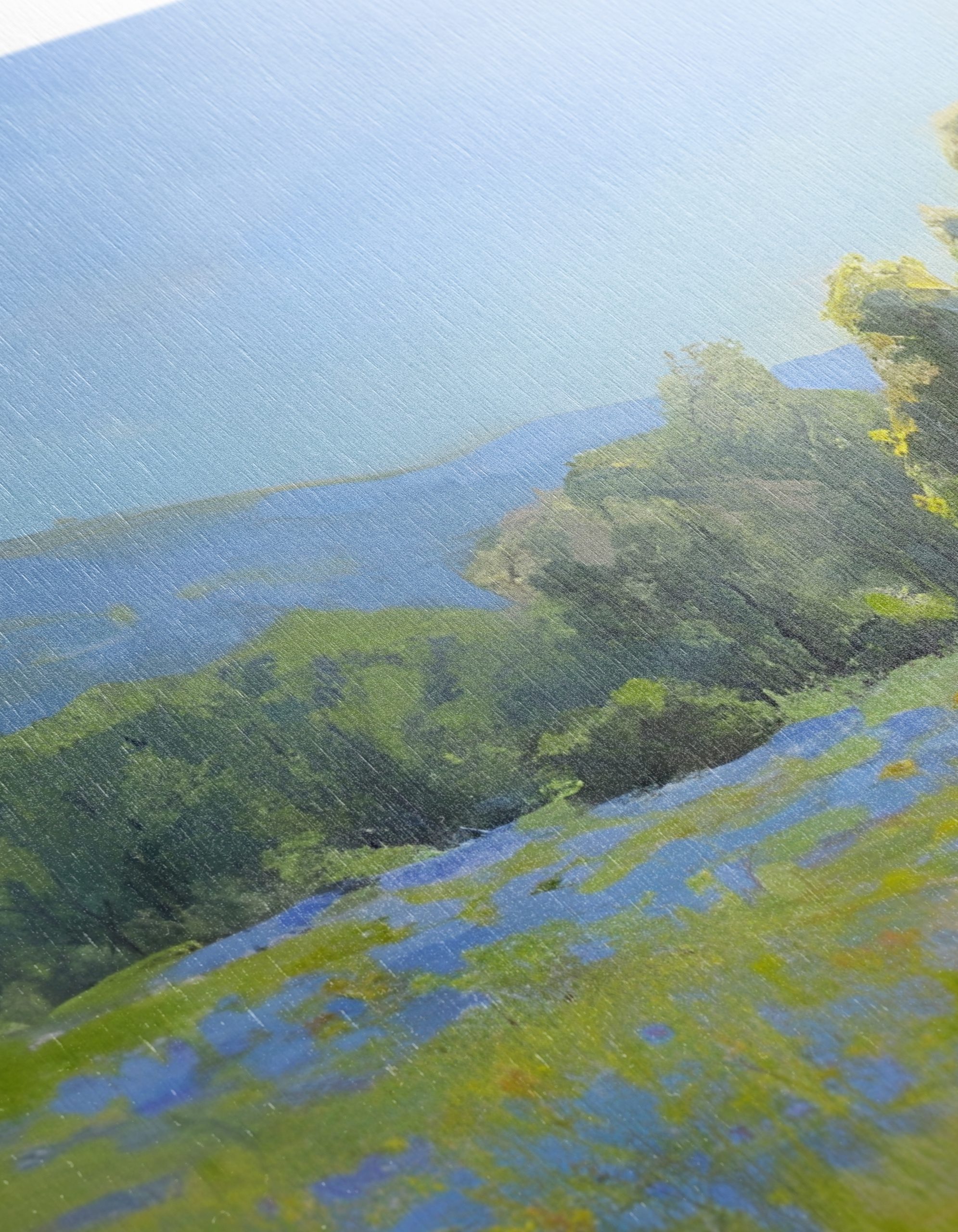 Tranquil Nature Landscape Featuring Mountains and Blue Flowers - Image 12