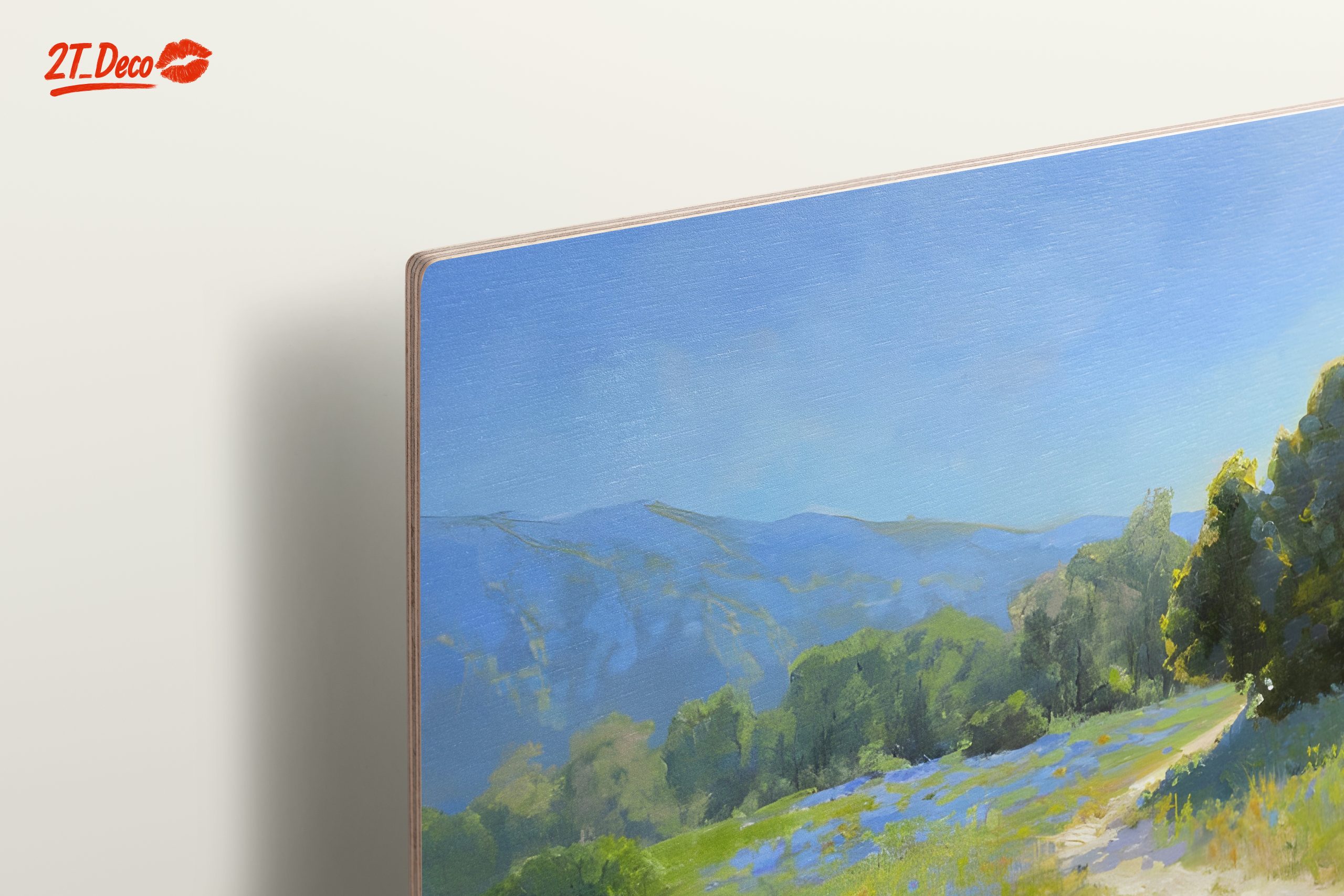 Tranquil Nature Landscape Featuring Mountains and Blue Flowers - Image 15