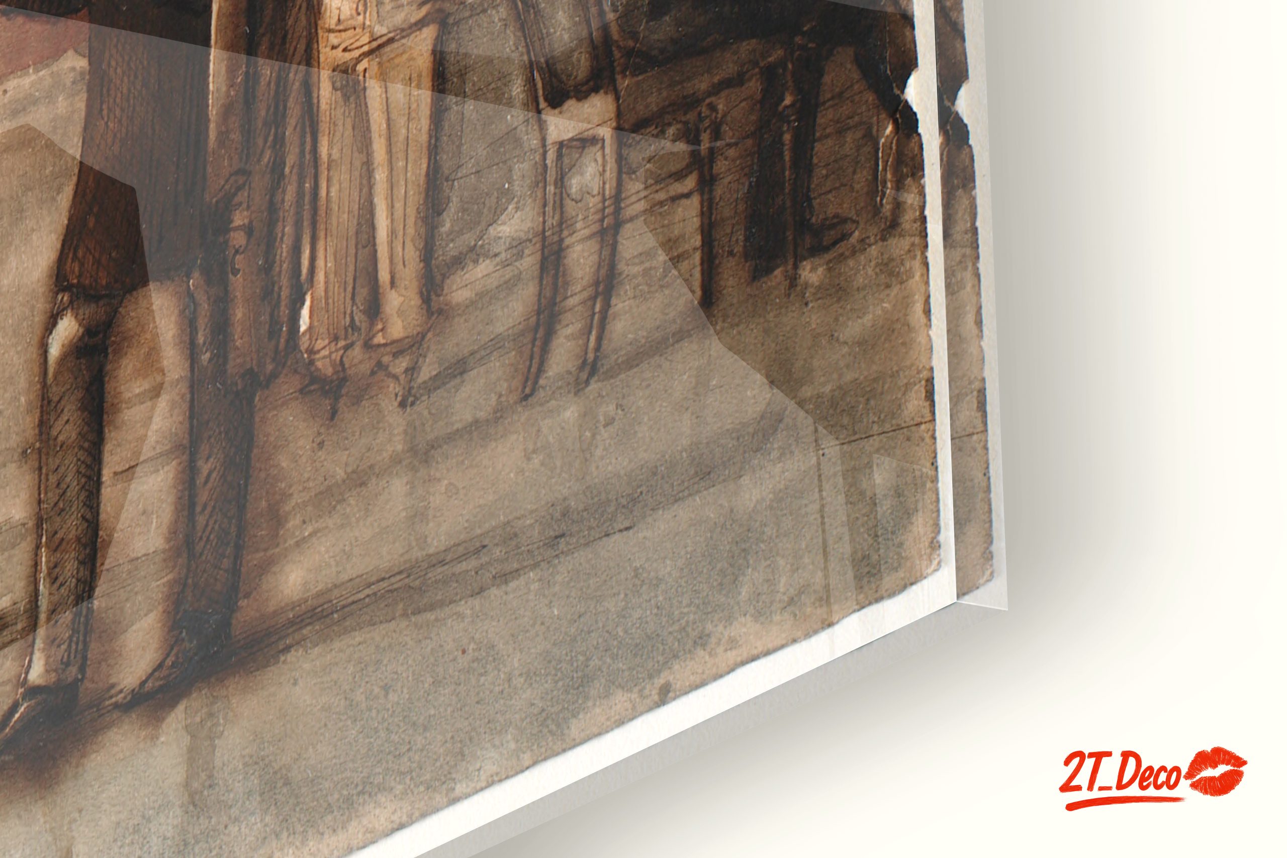 Art Gallery Scene with Figures - Image 9