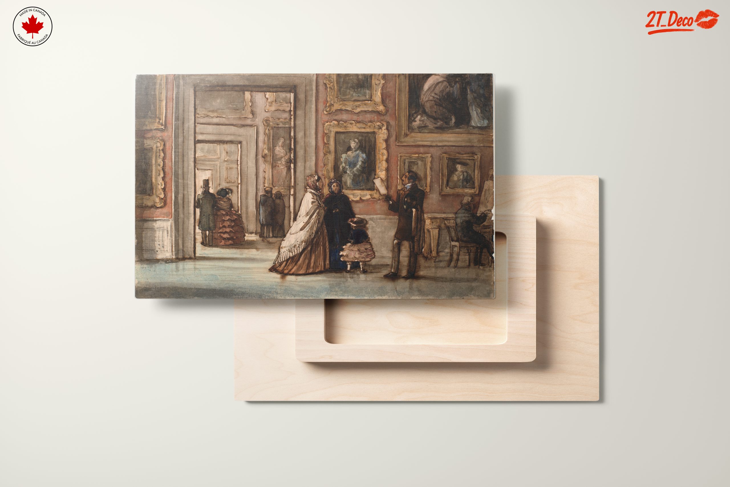 Art Gallery Scene with Figures - Image 11
