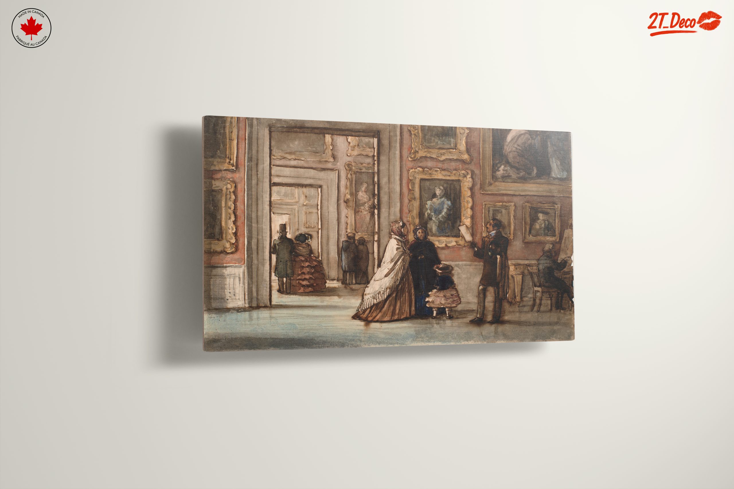 Art Gallery Scene with Figures - Image 13