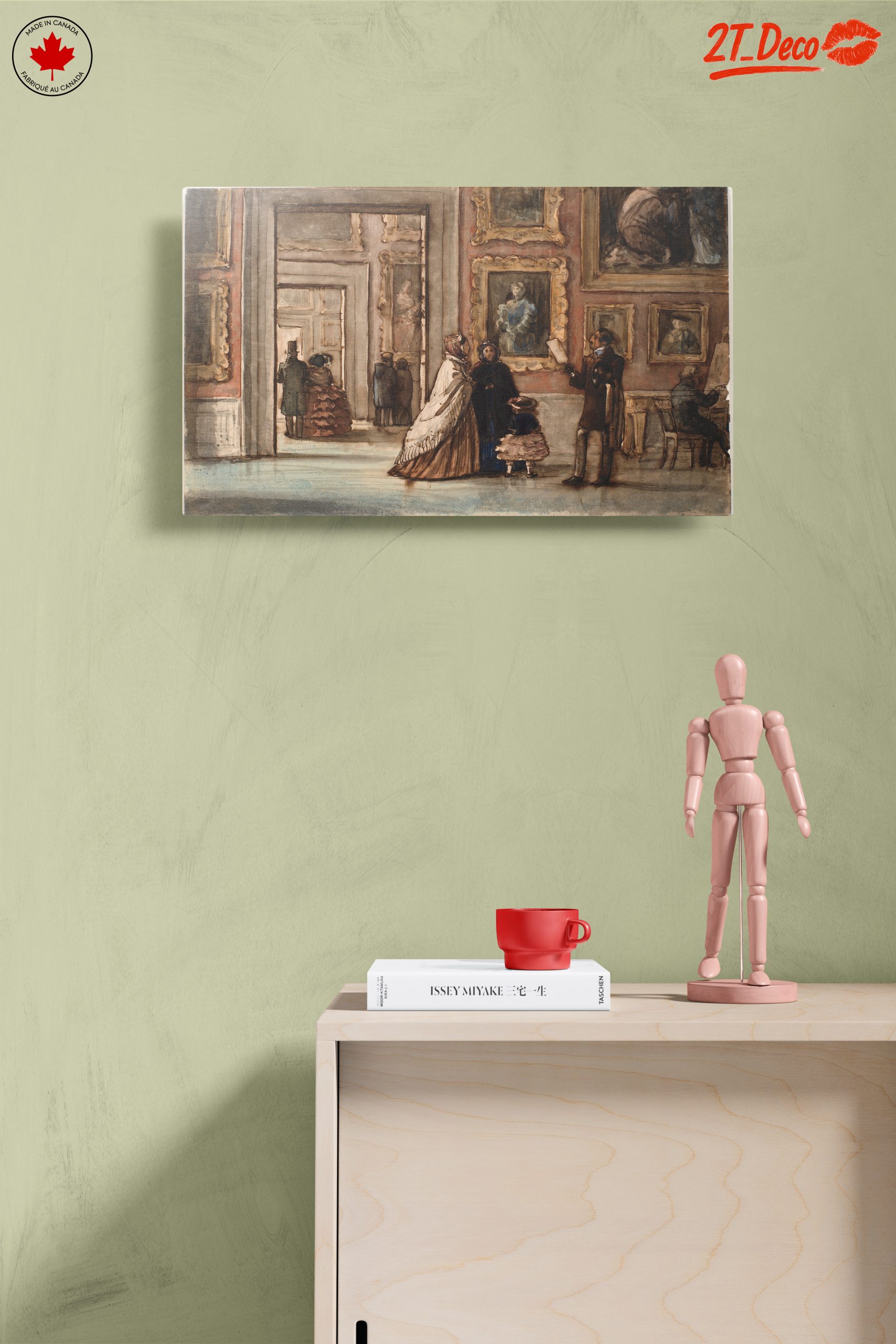 Art Gallery Scene with Figures - Image 14