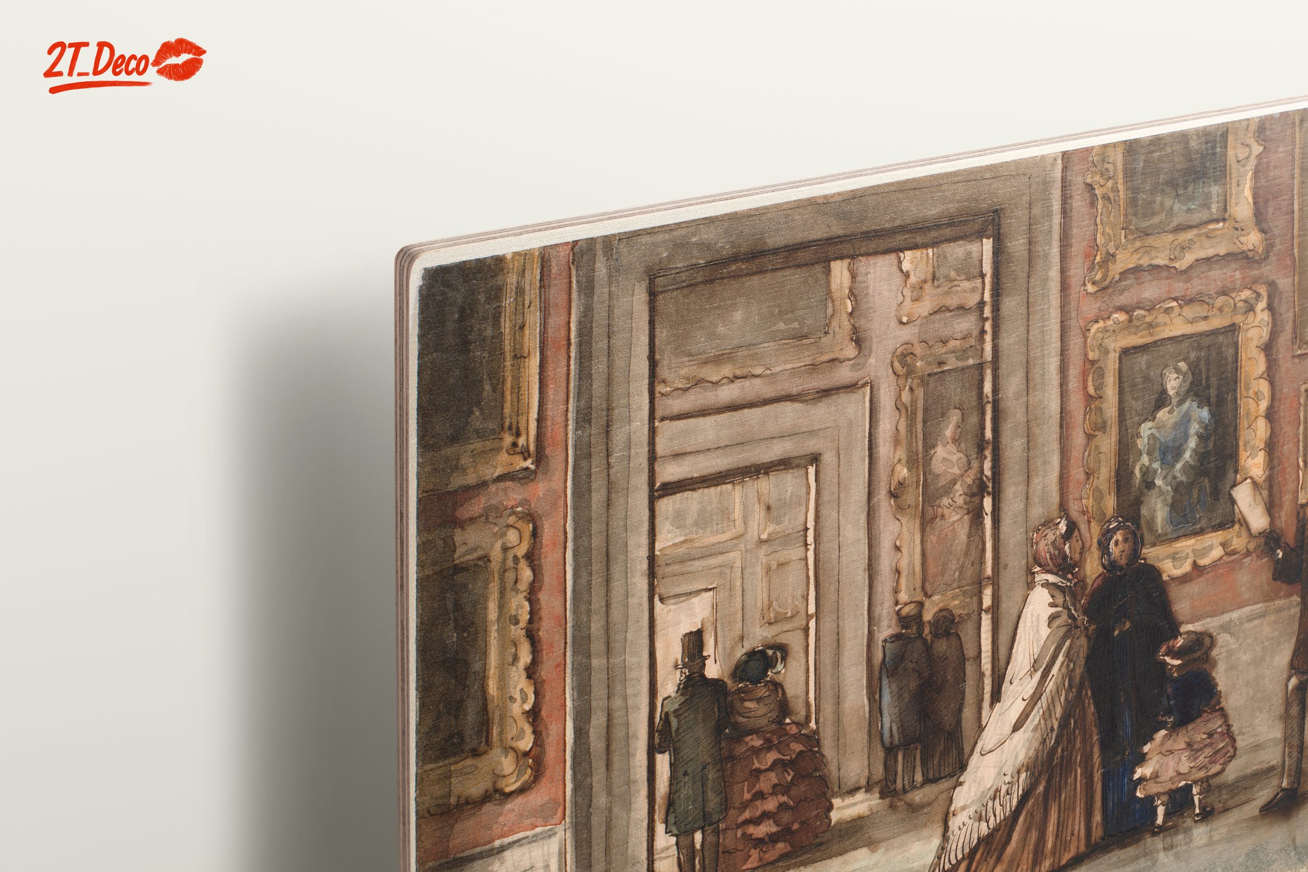 Art Gallery Scene with Figures - Image 15