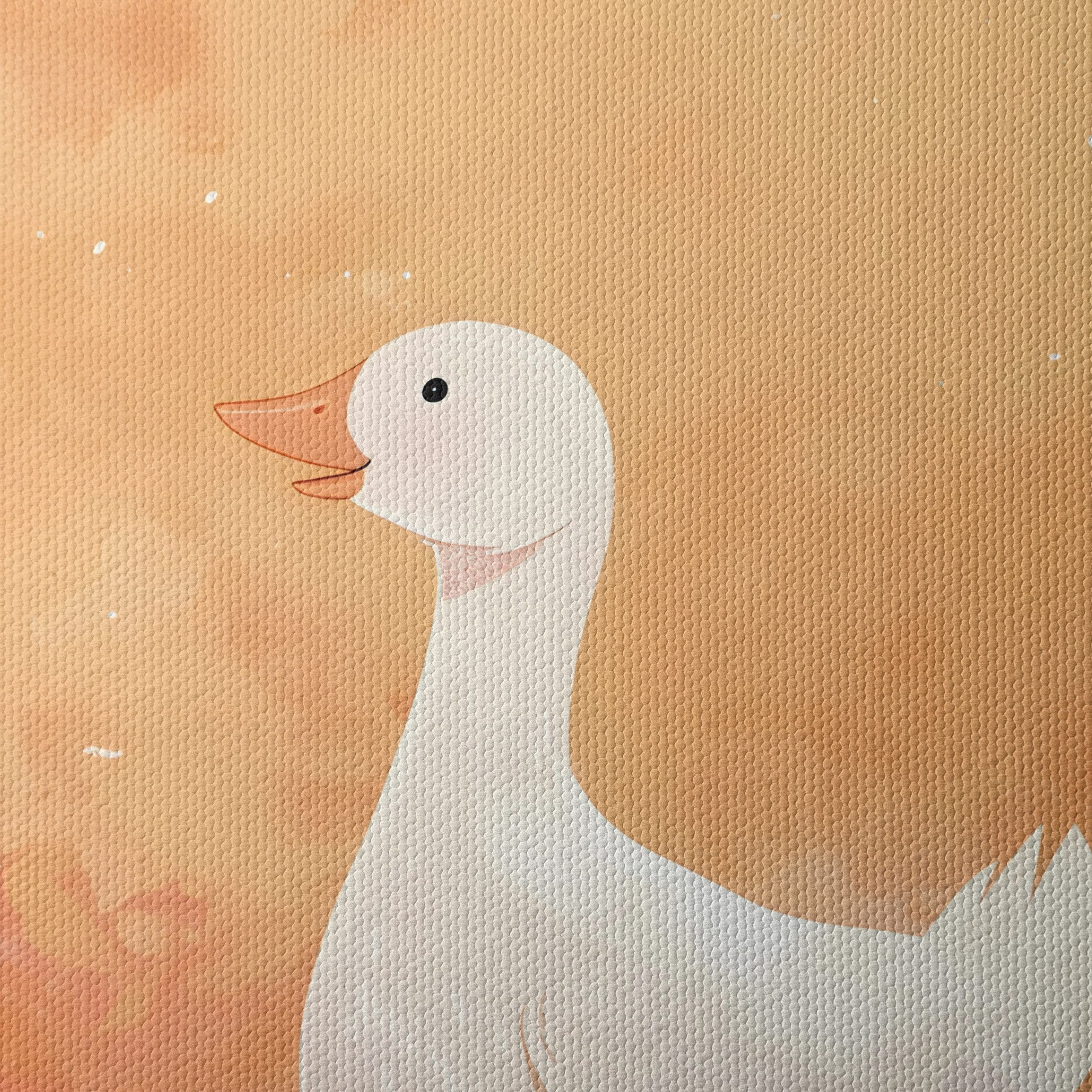 Adorable Duck Illustration on Whimsical Background - Image 4