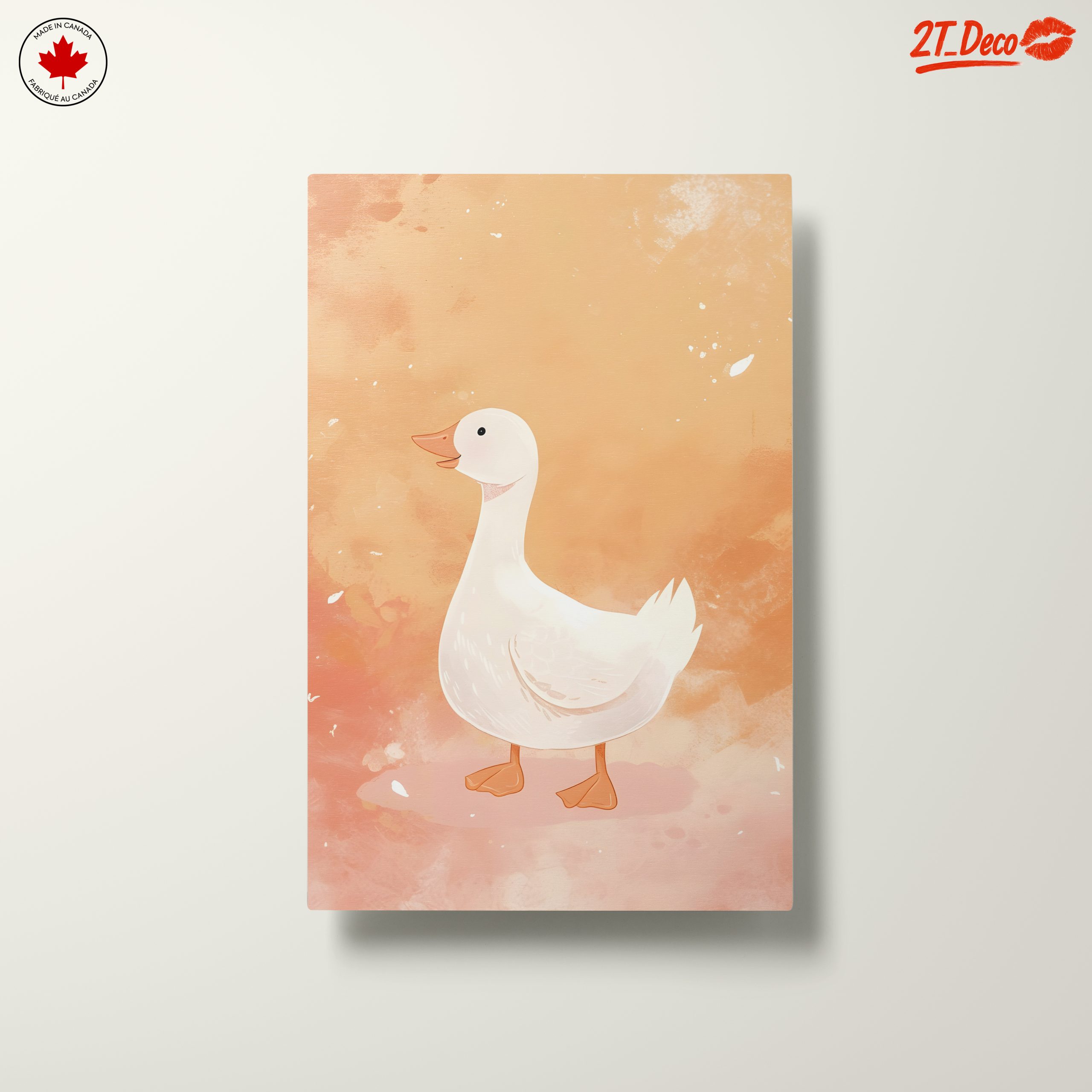 Adorable Duck Illustration on Whimsical Background - Image 10