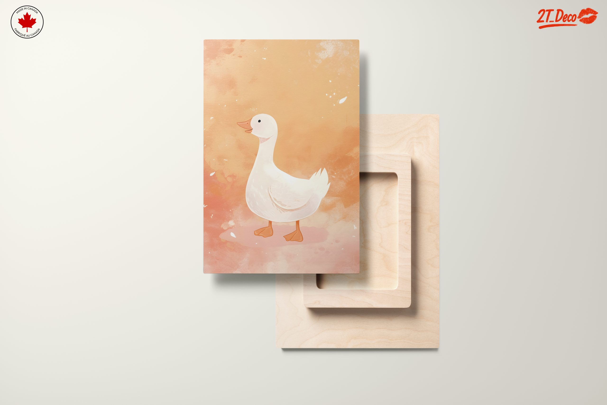 Adorable Duck Illustration on Whimsical Background - Image 11