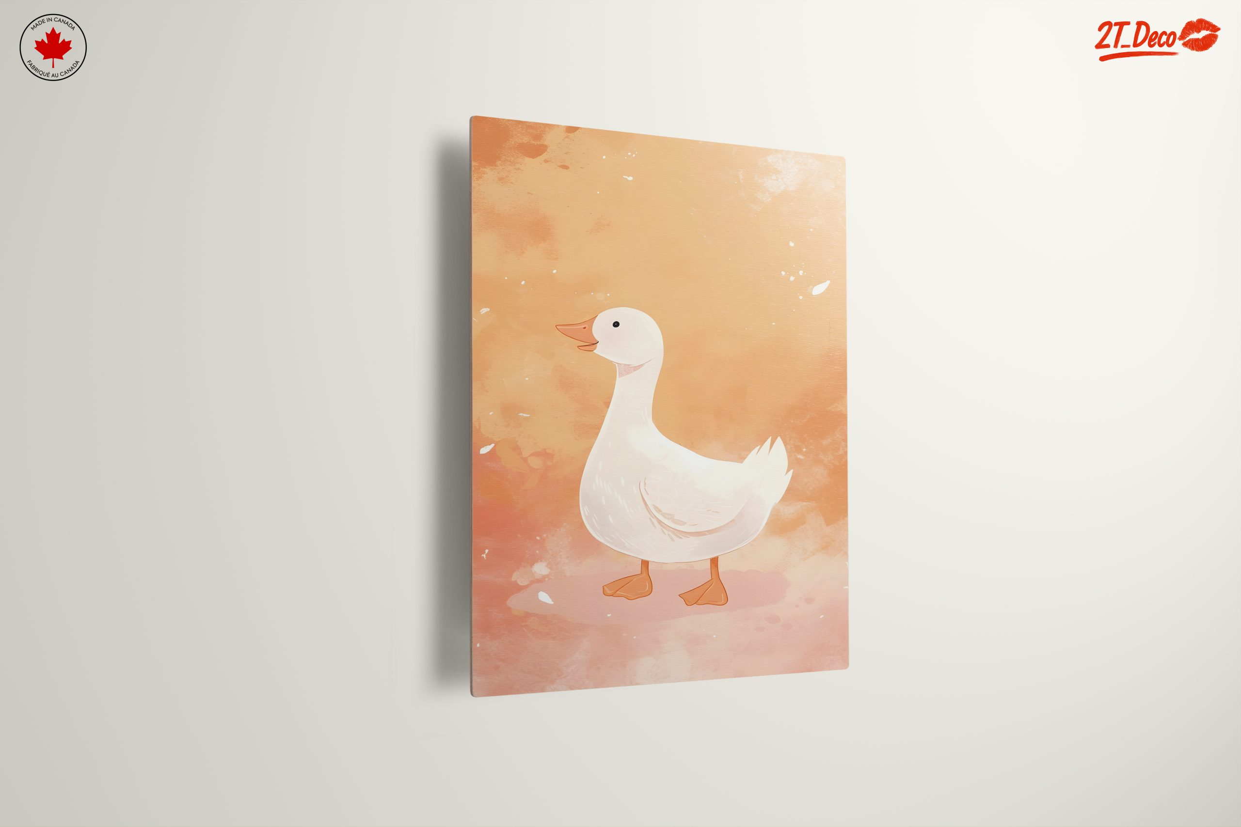 Adorable Duck Illustration on Whimsical Background - Image 13