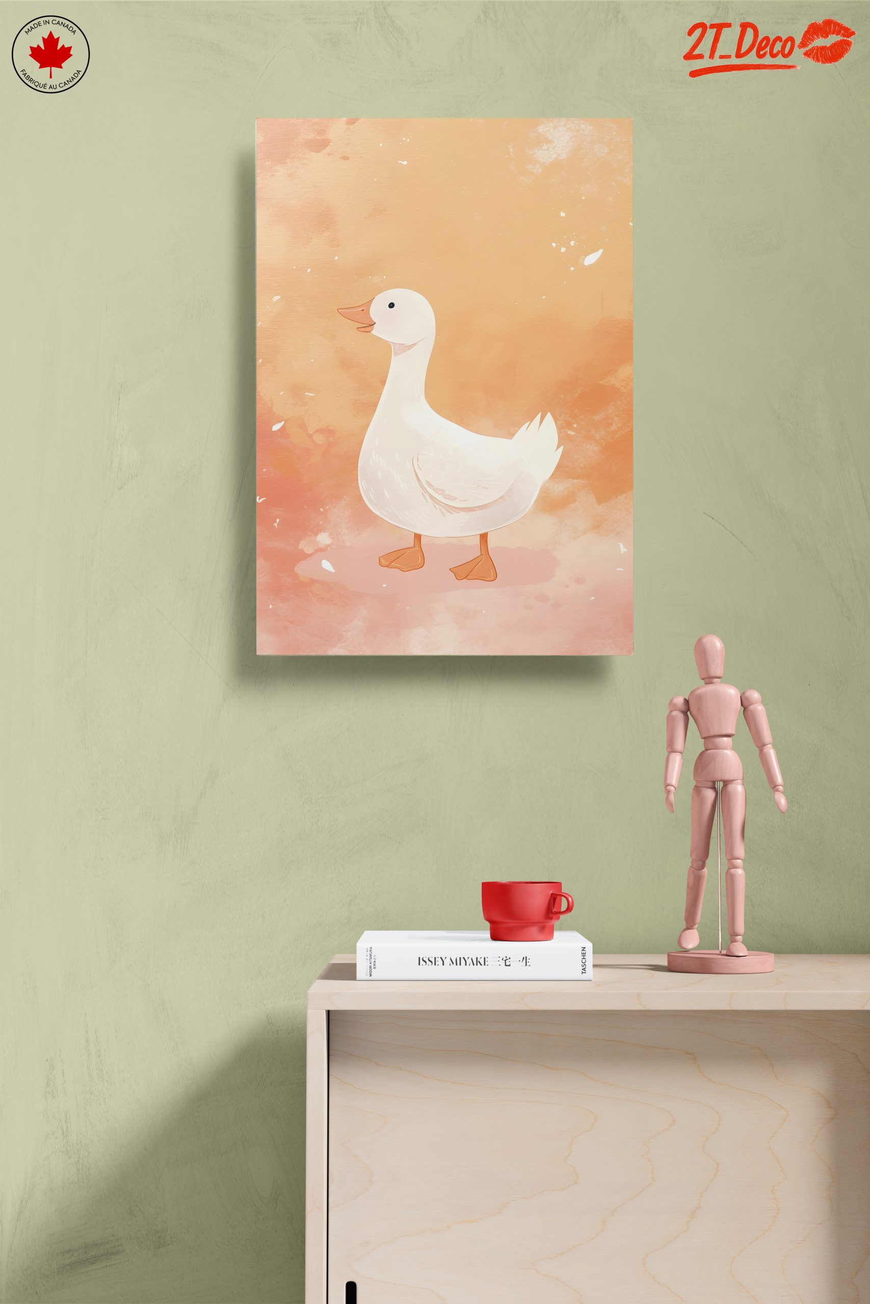 Adorable Duck Illustration on Whimsical Background - Image 14