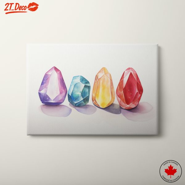 Colorful Abstract Gems Art