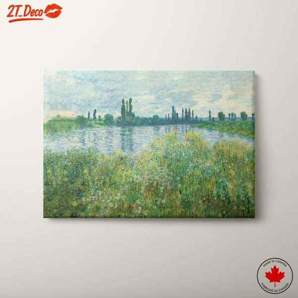 Serene Impressionist River Landscape Art