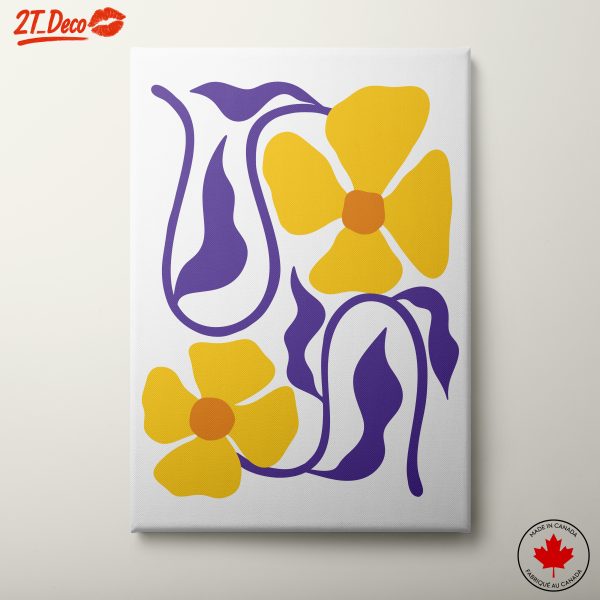 Bold Abstract Floral Artwork