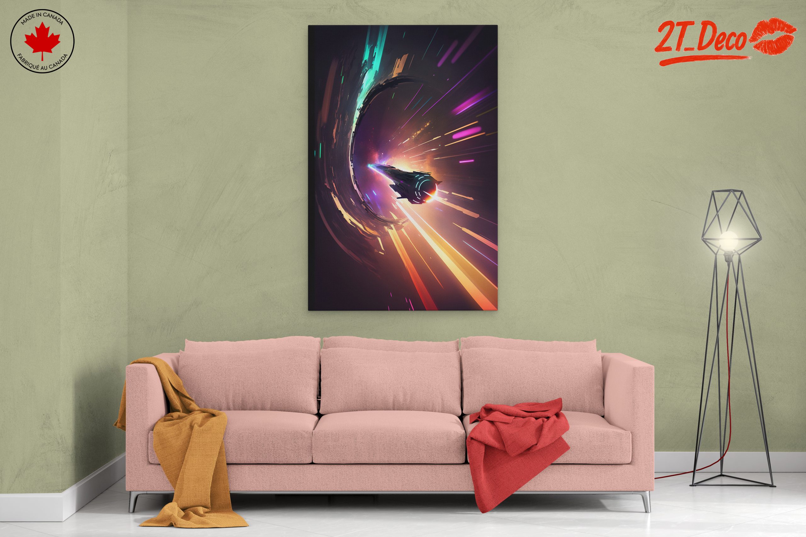 Futuristic Space Adventure with Colorful Effects - Image 2