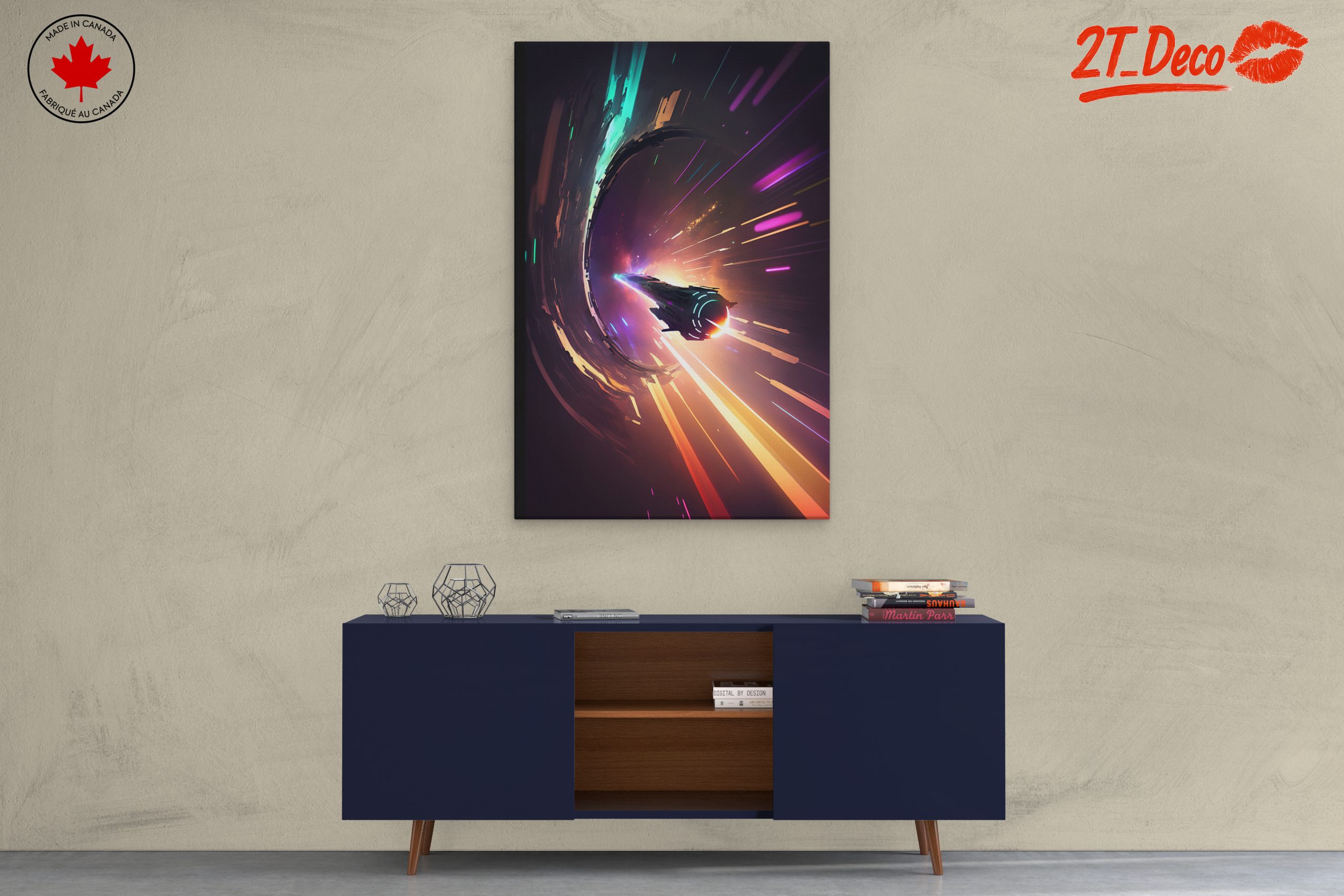 Futuristic Space Adventure with Colorful Effects - Image 3