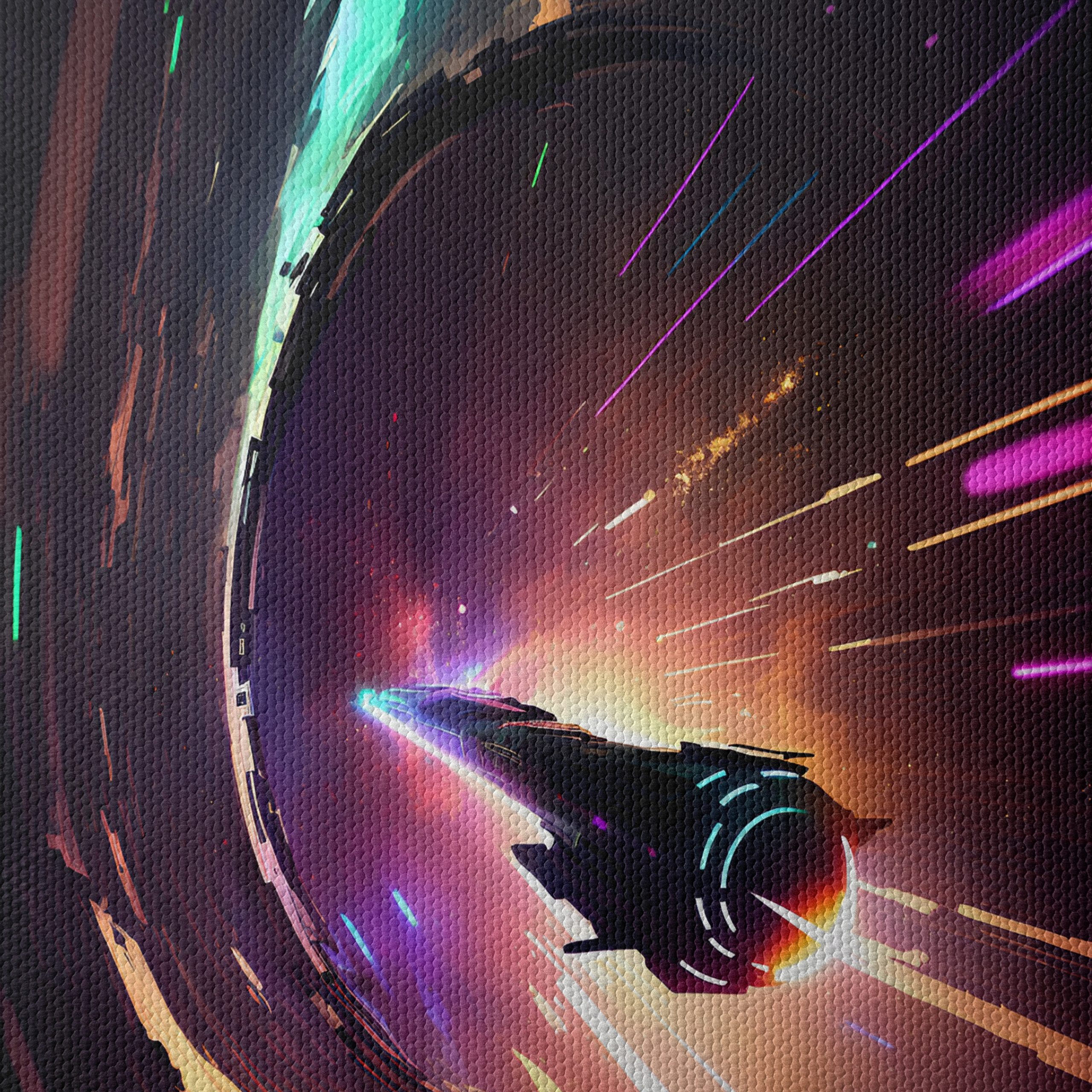 Futuristic Space Adventure with Colorful Effects - Image 4