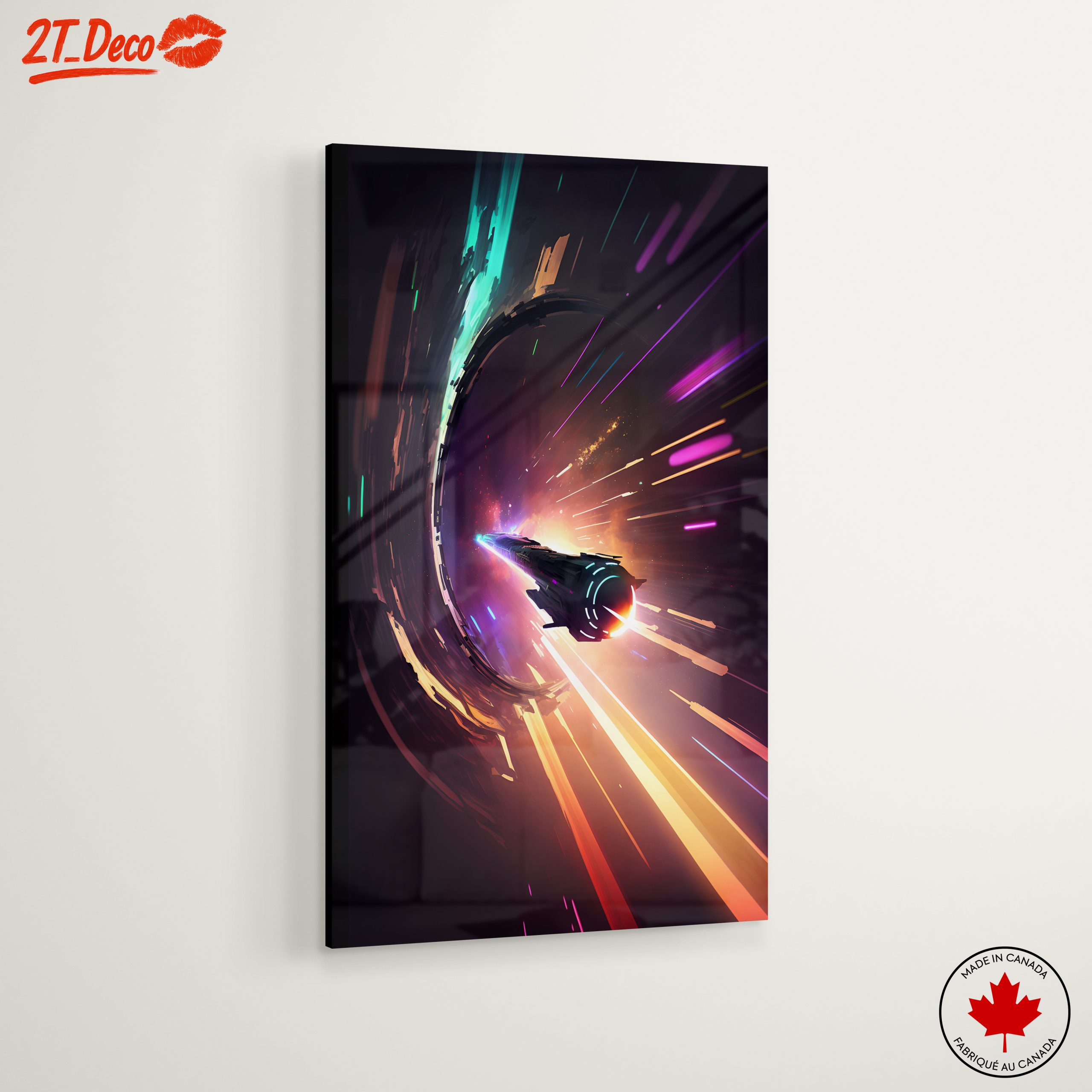Futuristic Space Adventure with Colorful Effects - Image 6