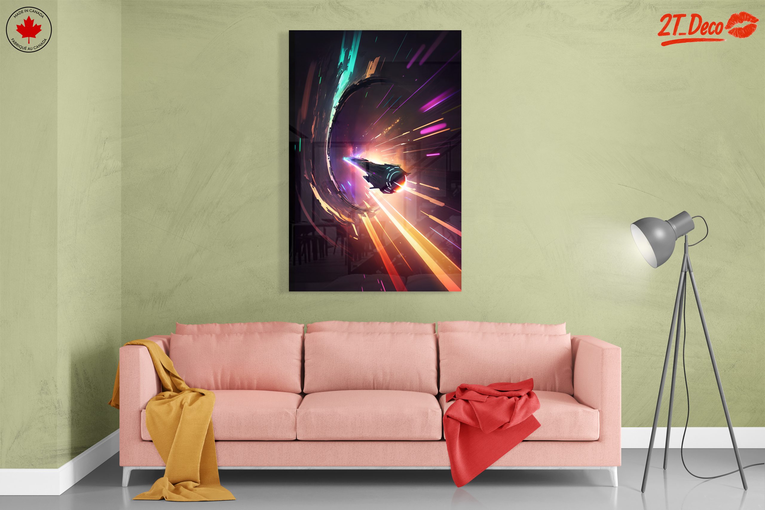 Futuristic Space Adventure with Colorful Effects - Image 7