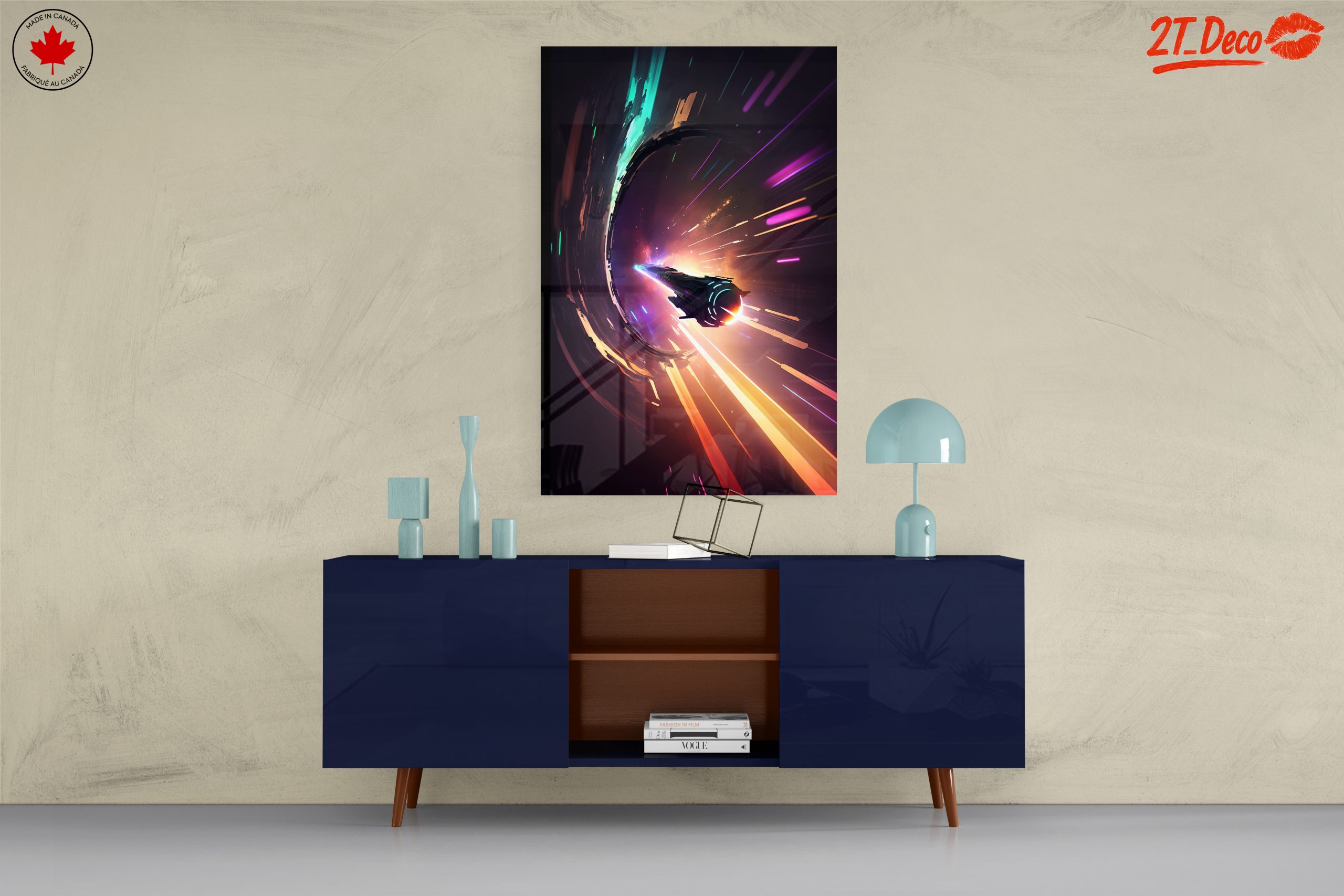 Futuristic Space Adventure with Colorful Effects - Image 8