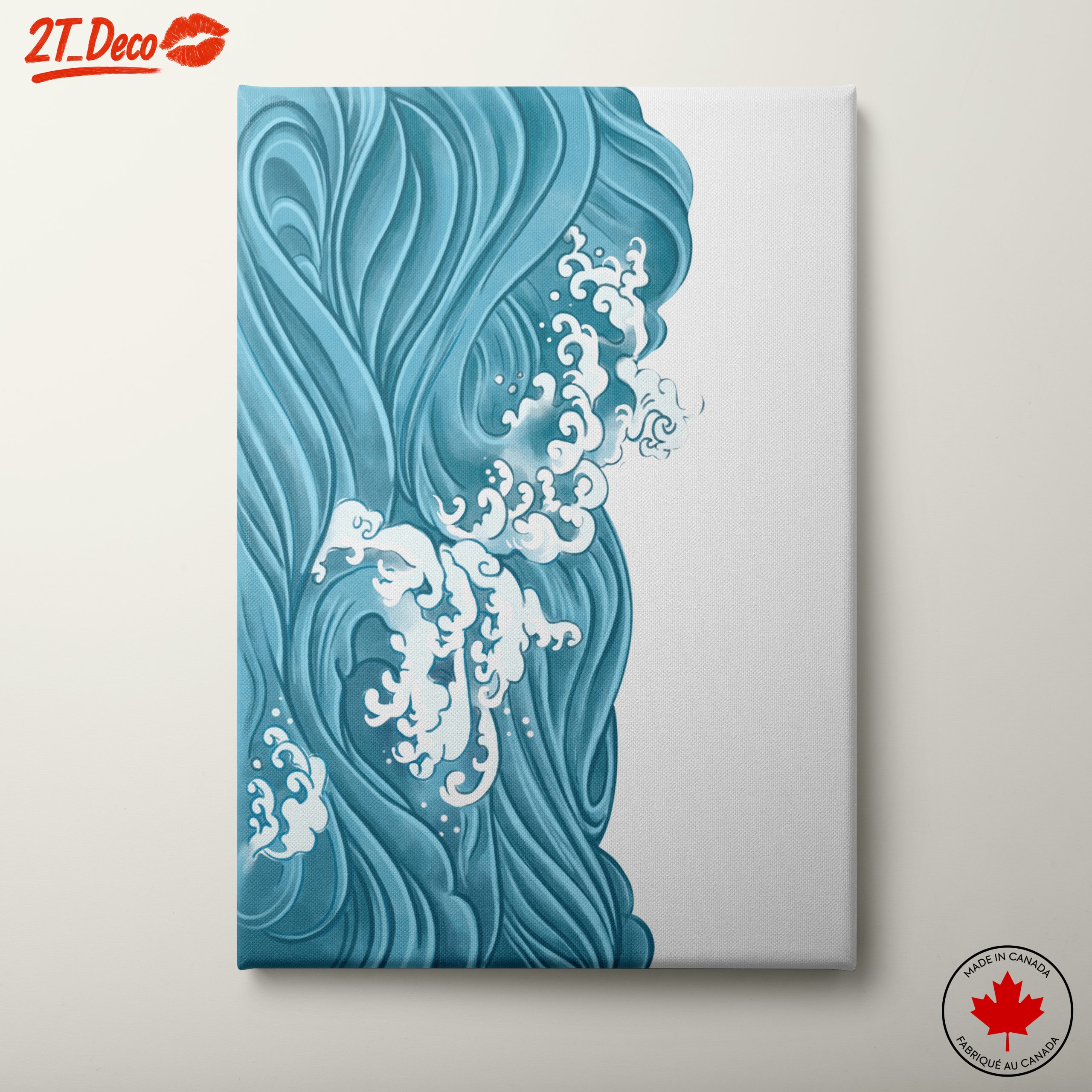 Abstract Waves and Ocean Inspired Art
