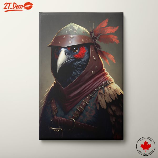 Stylized Falcon Warrior Character Art