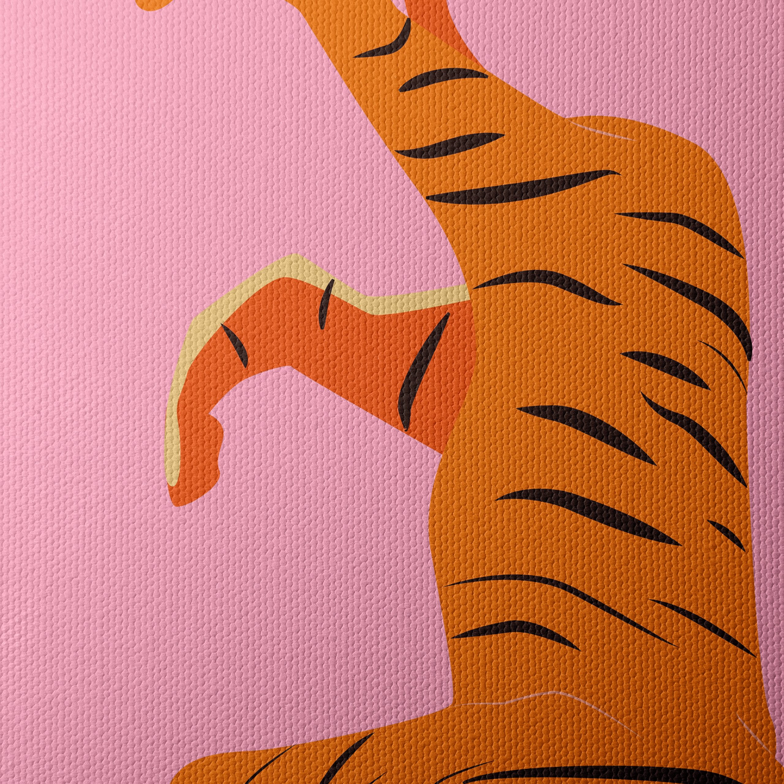 Vibrant Tiger Illustration in Bright Colors - Image 4