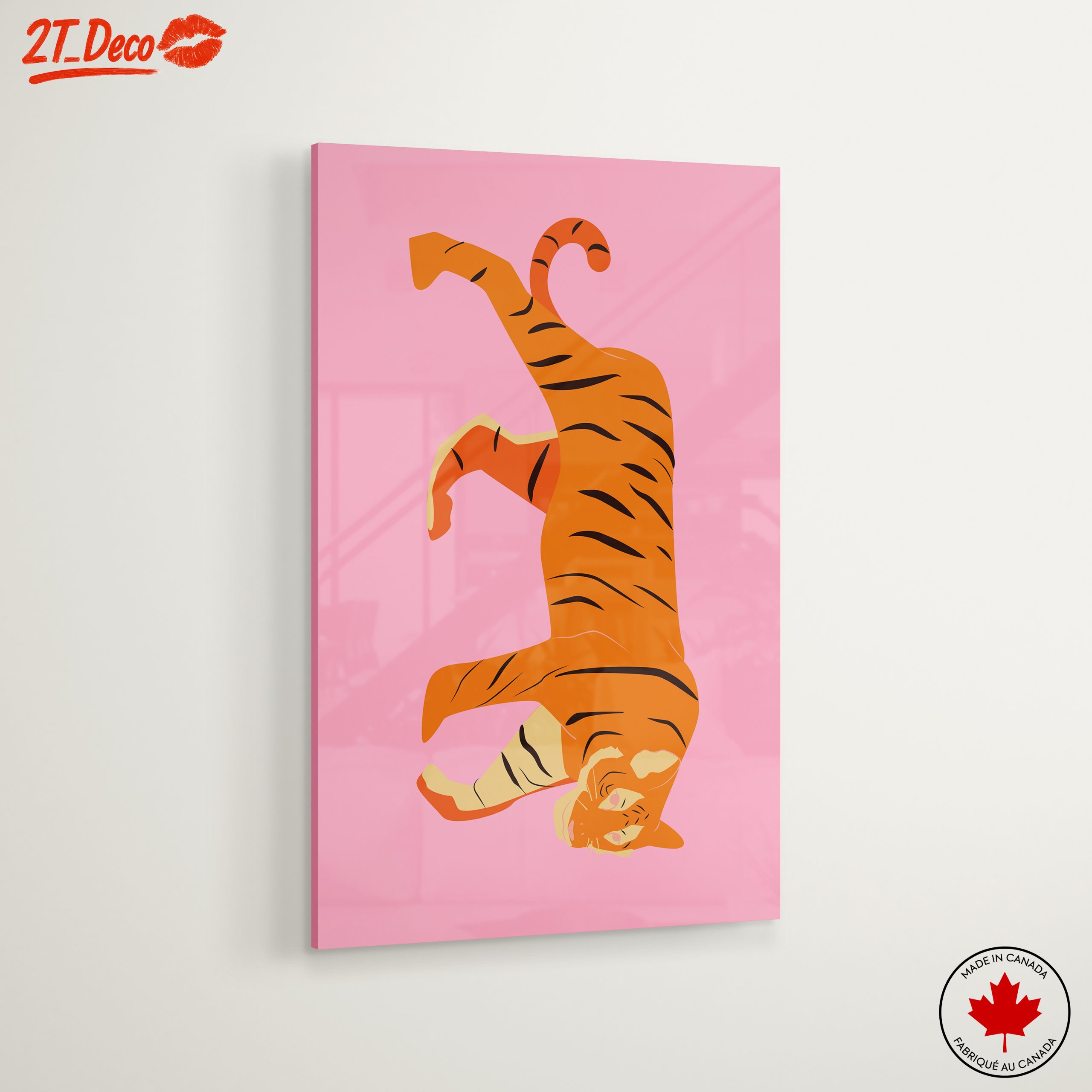 Vibrant Tiger Illustration in Bright Colors - Image 6