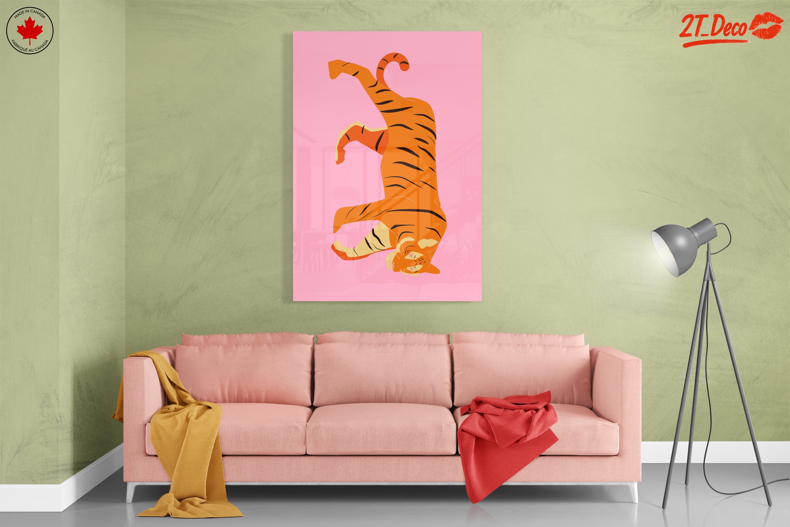 Vibrant Tiger Illustration in Bright Colors - Image 7