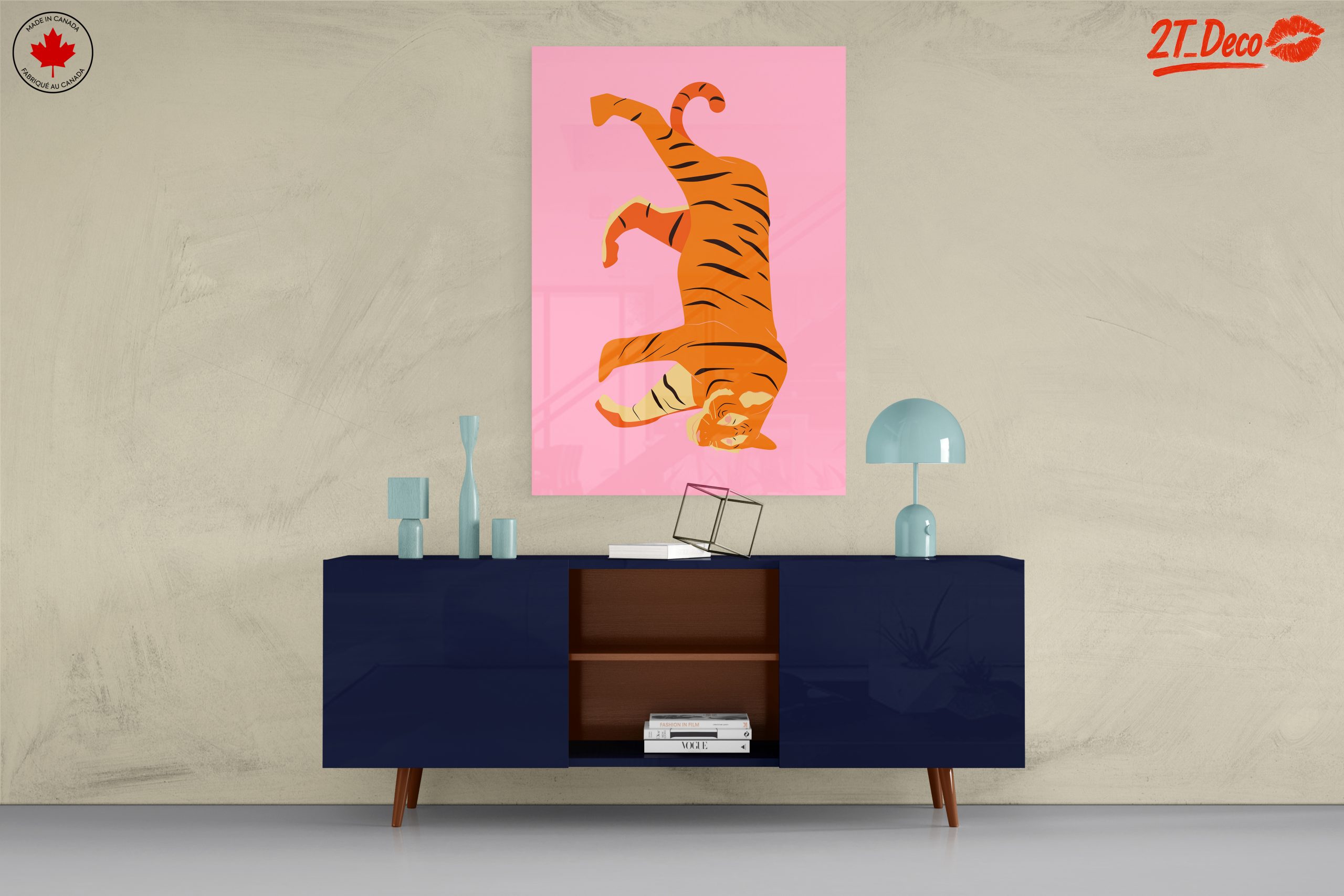 Vibrant Tiger Illustration in Bright Colors - Image 8