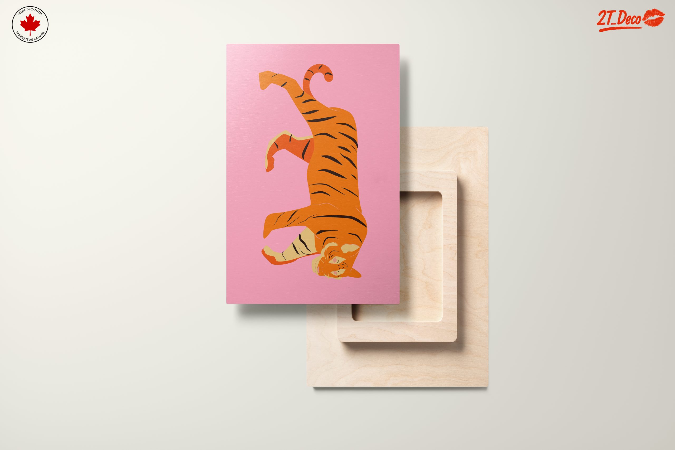 Vibrant Tiger Illustration in Bright Colors - Image 11