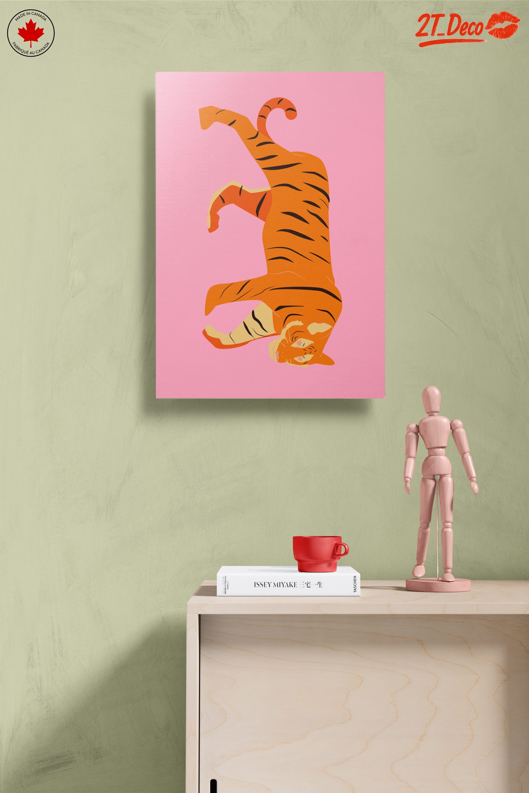 Vibrant Tiger Illustration in Bright Colors - Image 14