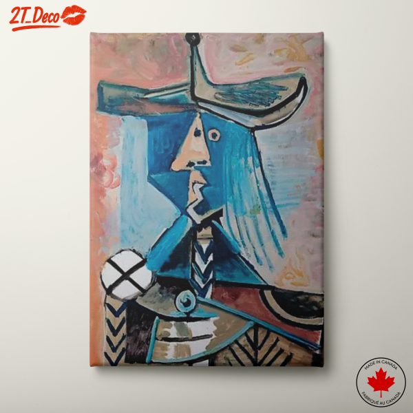 Abstract Blue Figure Art by Picasso