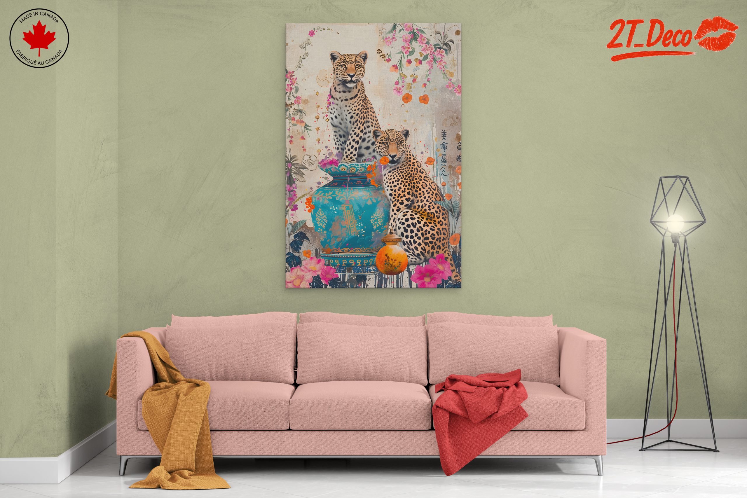 Leopards Among Blossoms and Vases - Image 2