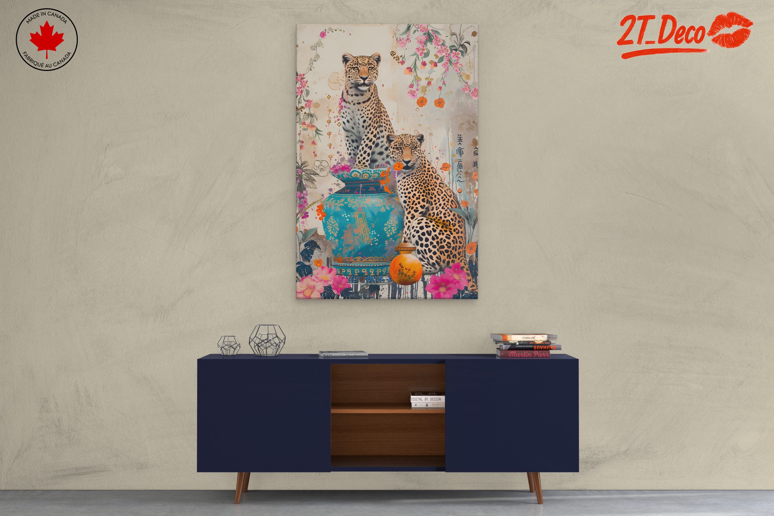 Leopards Among Blossoms and Vases - Image 3