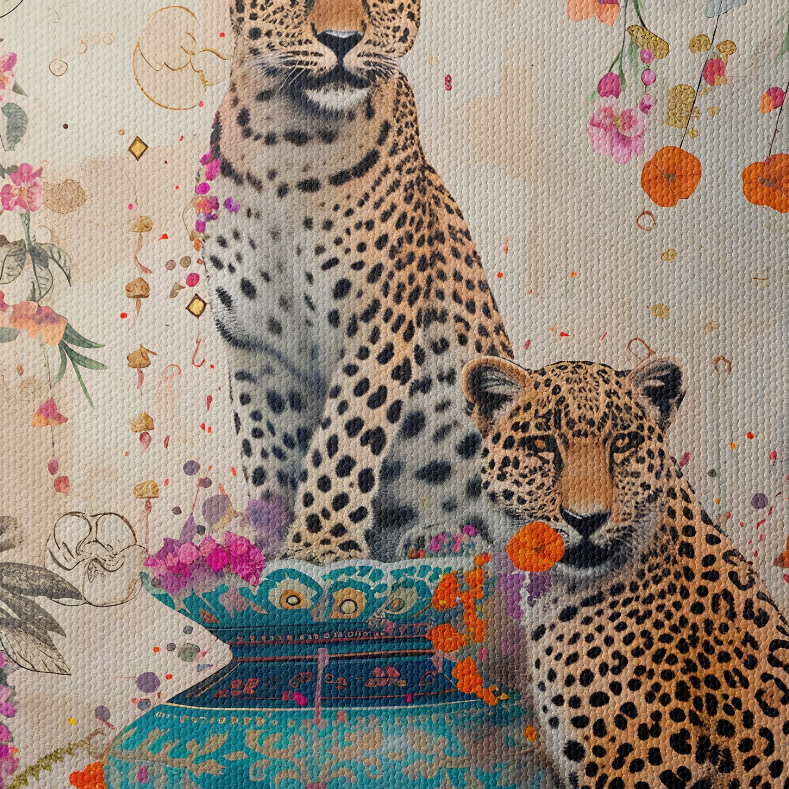 Leopards Among Blossoms and Vases - Image 4