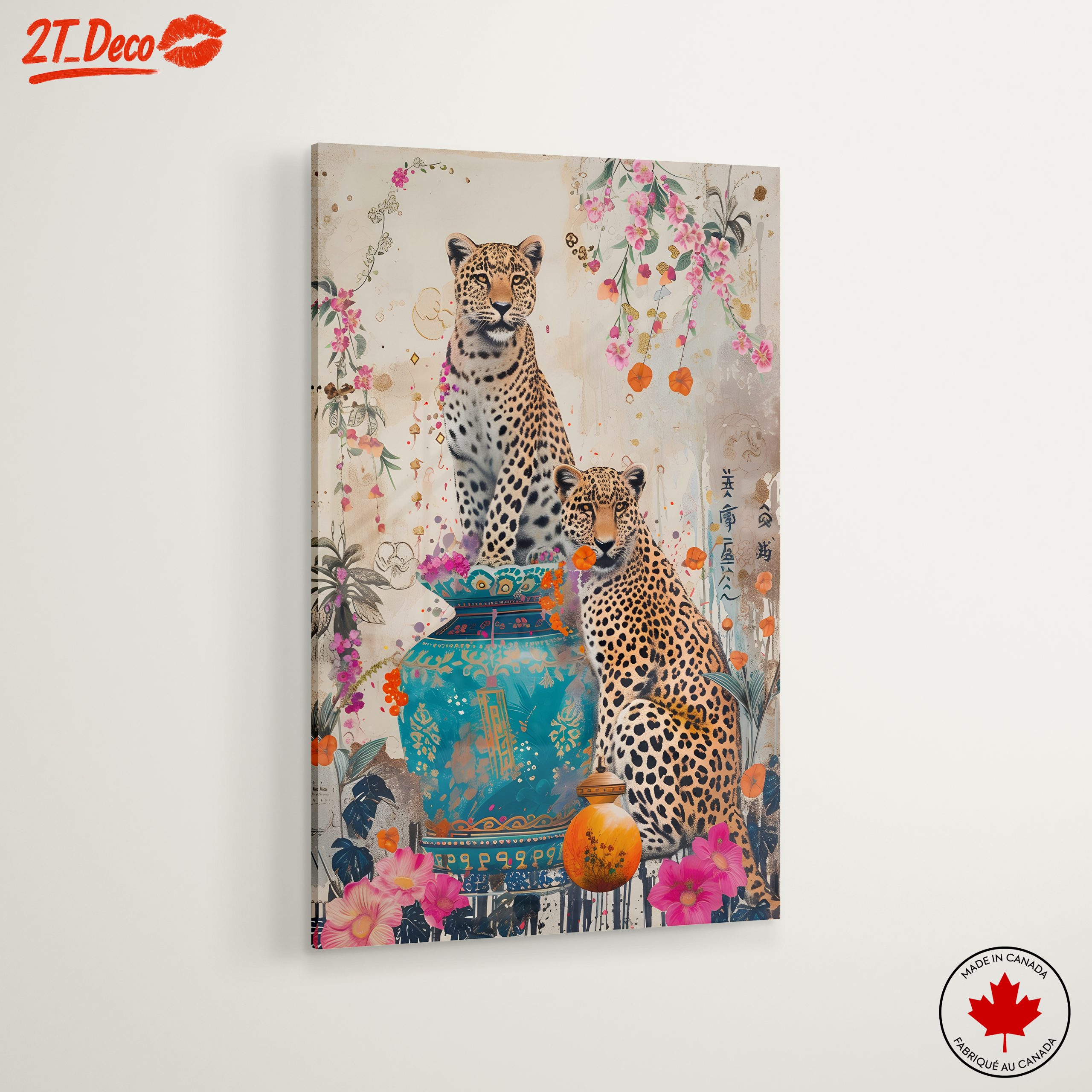 Leopards Among Blossoms and Vases - Image 6