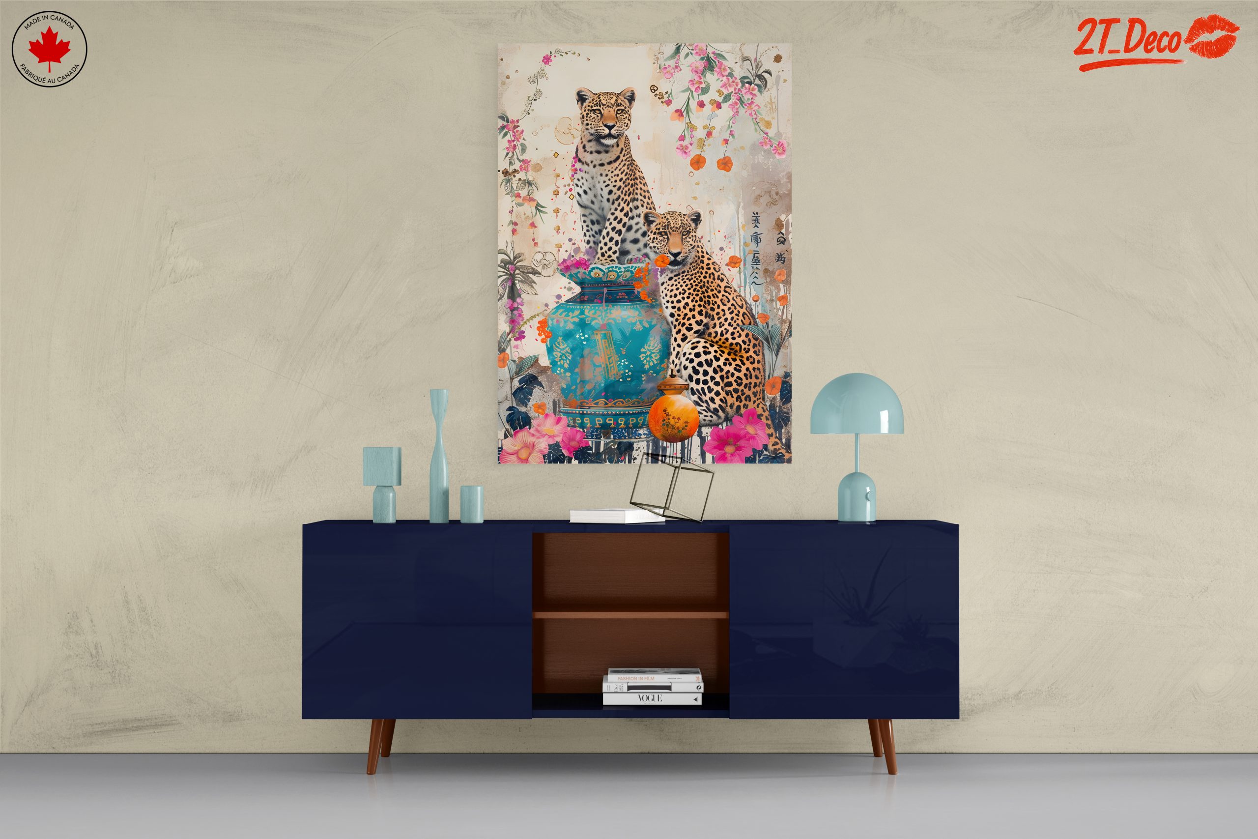 Leopards Among Blossoms and Vases - Image 8